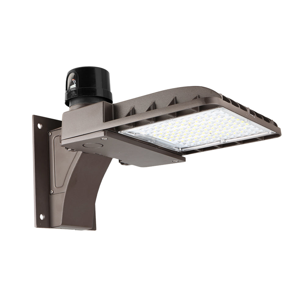 **Konlite LED Outdoor Area Light 100W - 13,900 Lumens, 5000K Daylight, 120-277V, Type V - Energy Efficient (320W Equivalent) - Perfect for Parking Lots, Warehouses & Commercial Lighting**