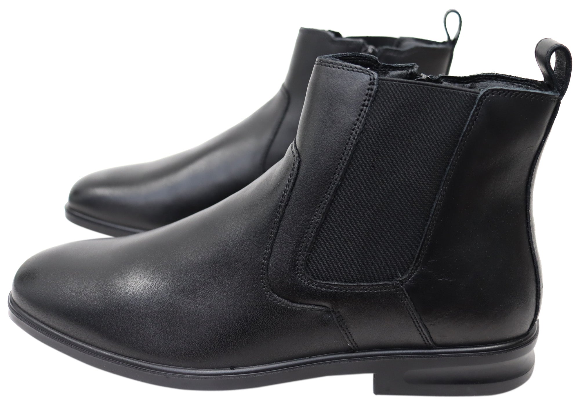 Hush Puppies Eastwood Men's Comfortable Extra Wide Width Leather Boots - Waterproof & Slip-Resistant for Outdoor Work & Hiking