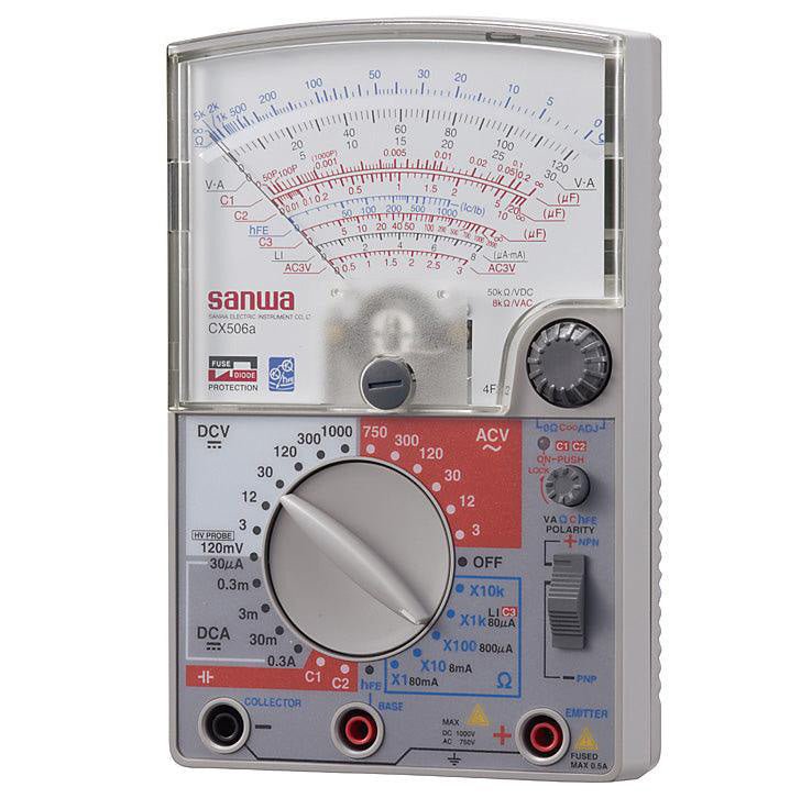 CX506a Analog Multimeter - Digital LCD Display with Capacitance, Resistance & Voltage Testing | Built-in Transistor Oscillator for Electronics Repair, DIY Projects & Home Electrical Maintenance