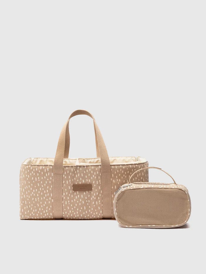 Storksak Organic Diaper Caddy in Seashell - Perfect Baby Shower Gift for Nursery Organization & On-the-Go Parents