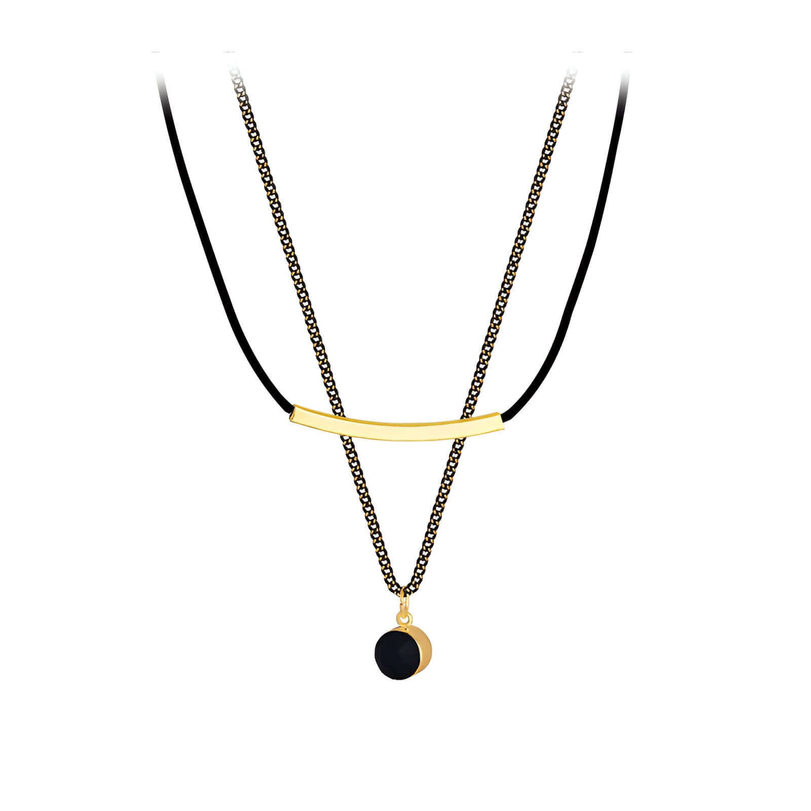 Trendy Black Leather Choker Necklace for Women - Gothic Layering Choker Pendant Necklace | Perfect for Parties, Halloween, Cosplay & Everyday Fashion Accessories