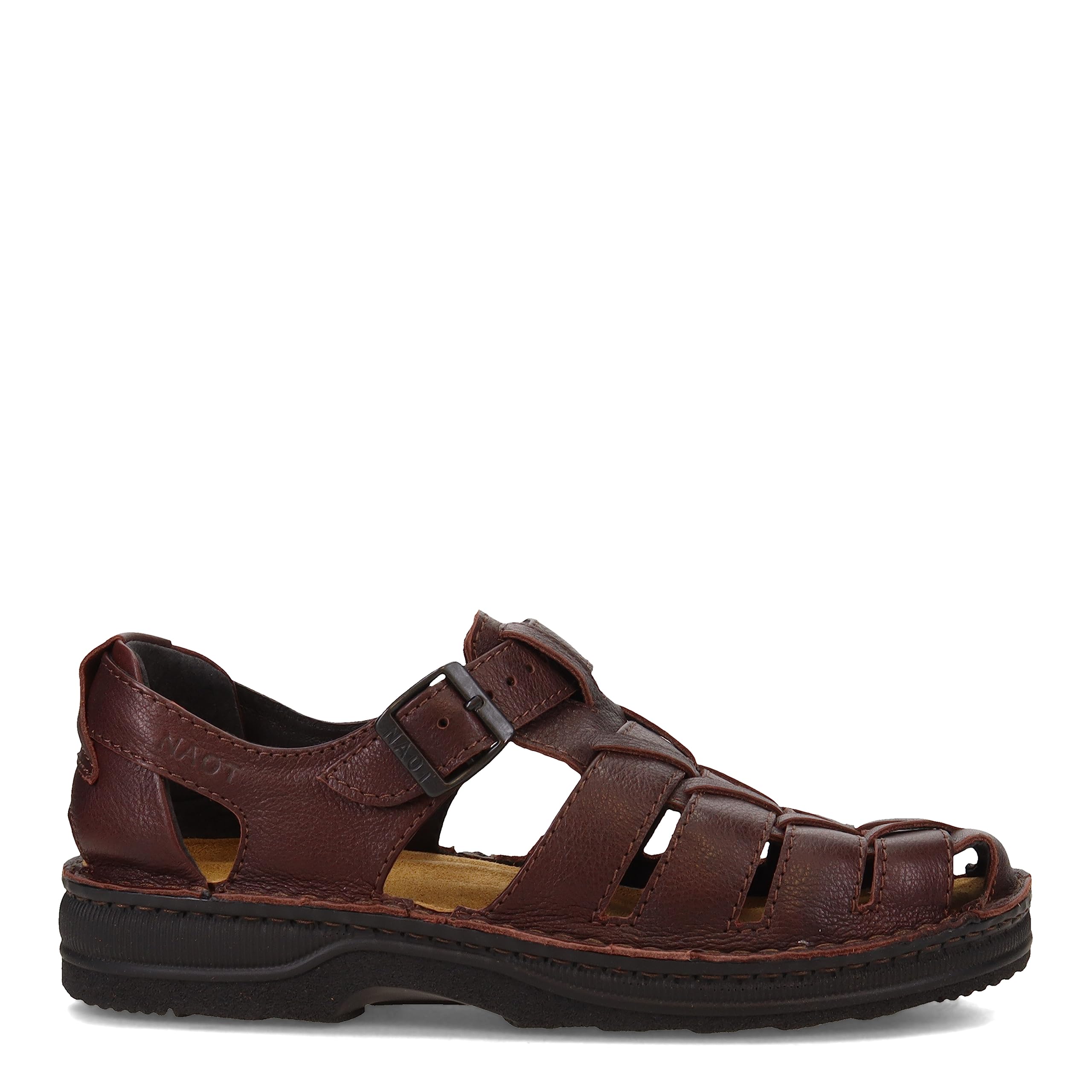 NAOT Men's Julius Comfortable Leather Sandals - Lightweight & Supportive for Walking, Travel, and Everyday Wear
