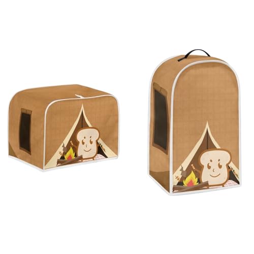 Cartoon Toast Pattern-Brown