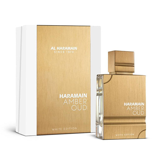 Al Haramain Amber Oud White Edition 60ml EDP Unisex Perfume - Long-Lasting Luxury Scent for Men & Women, Perfect for Date Nights, Special Occasions & Daily Wear