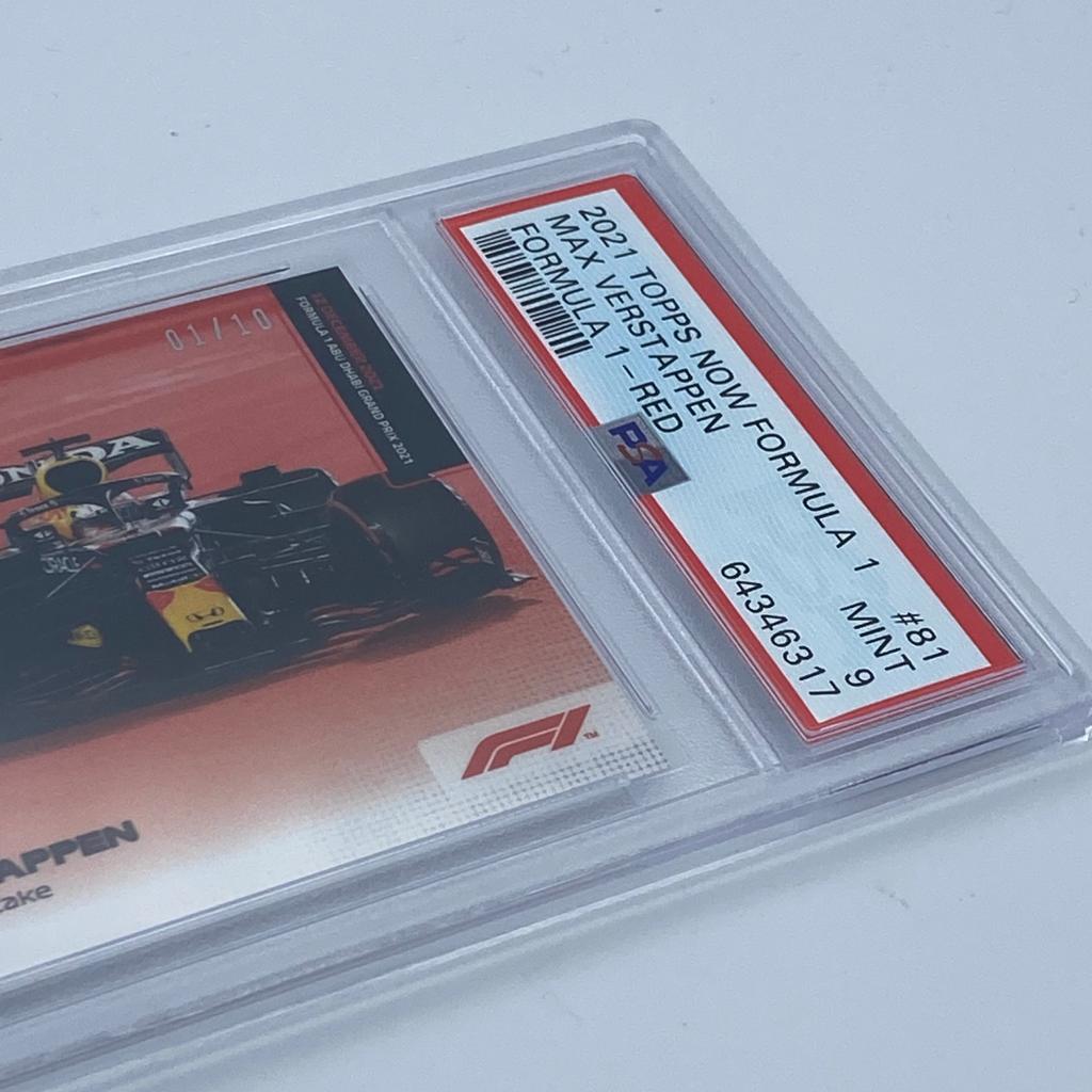PSA 9 Graded 01/10 The Final Lap Overtake #81 Trading Card - Rare Collectible for Sports Memorabilia & Racing Fans