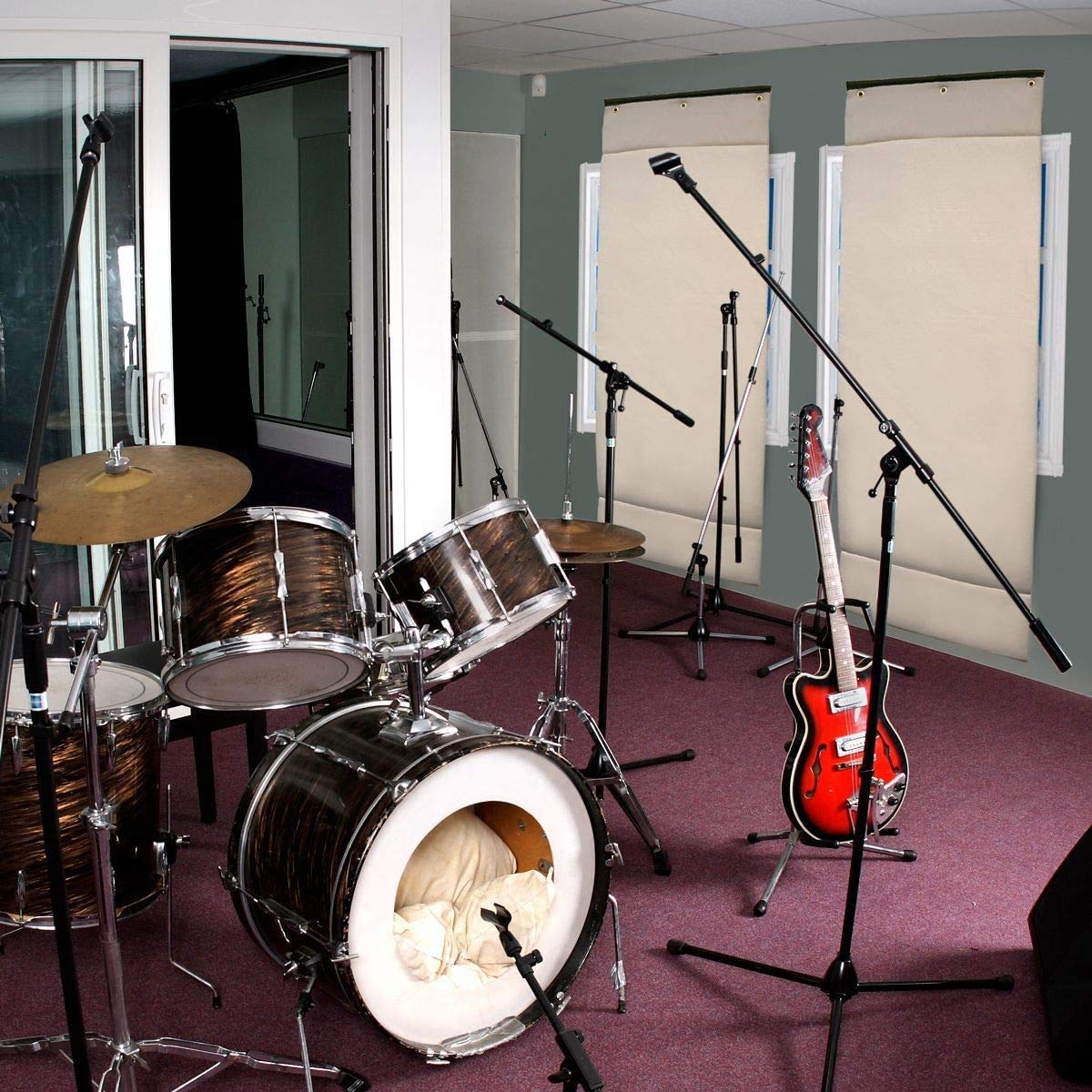Audimute Soundproofing Barrier & Acoustic Absorption Sheet | MLV Noise Blocking Panel for Walls & Windows | Sound Dampening Blanket Alternative to Foam (Bone) - Perfect for Home Studios, Offices & Noise Reduction in Apartments