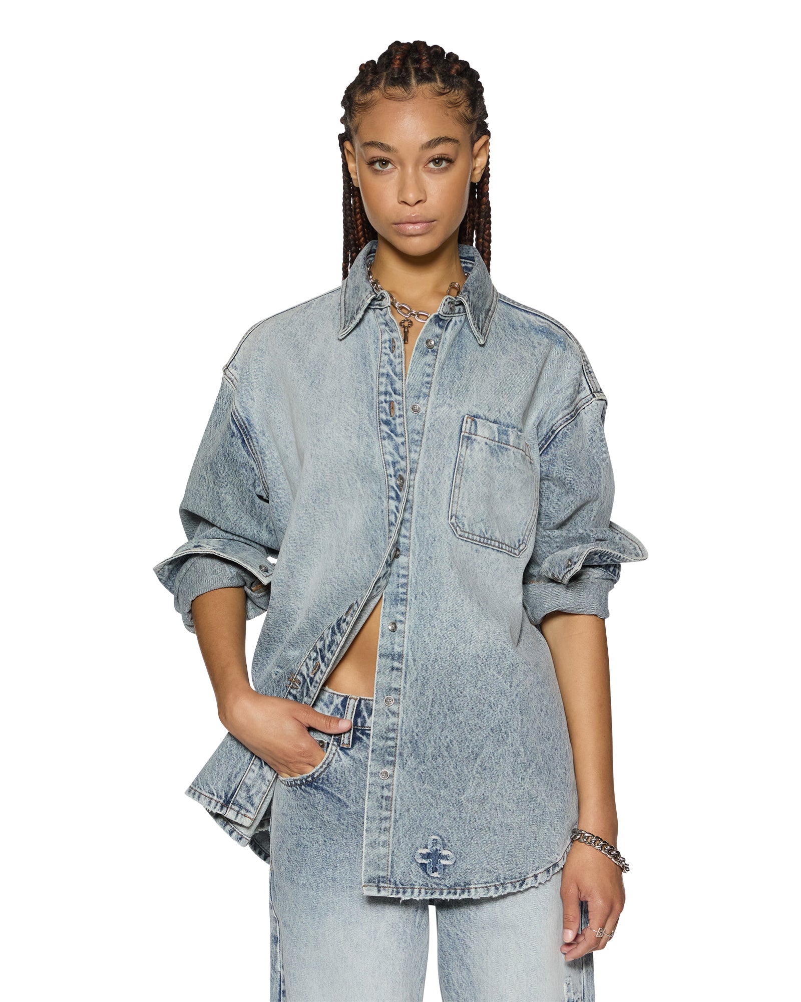 Oversized Shirt - Classic Kraftwerk Style | Comfortable & Stylish Loose Fit for Men & Women | Perfect for Casual Wear, Street Fashion & Layering