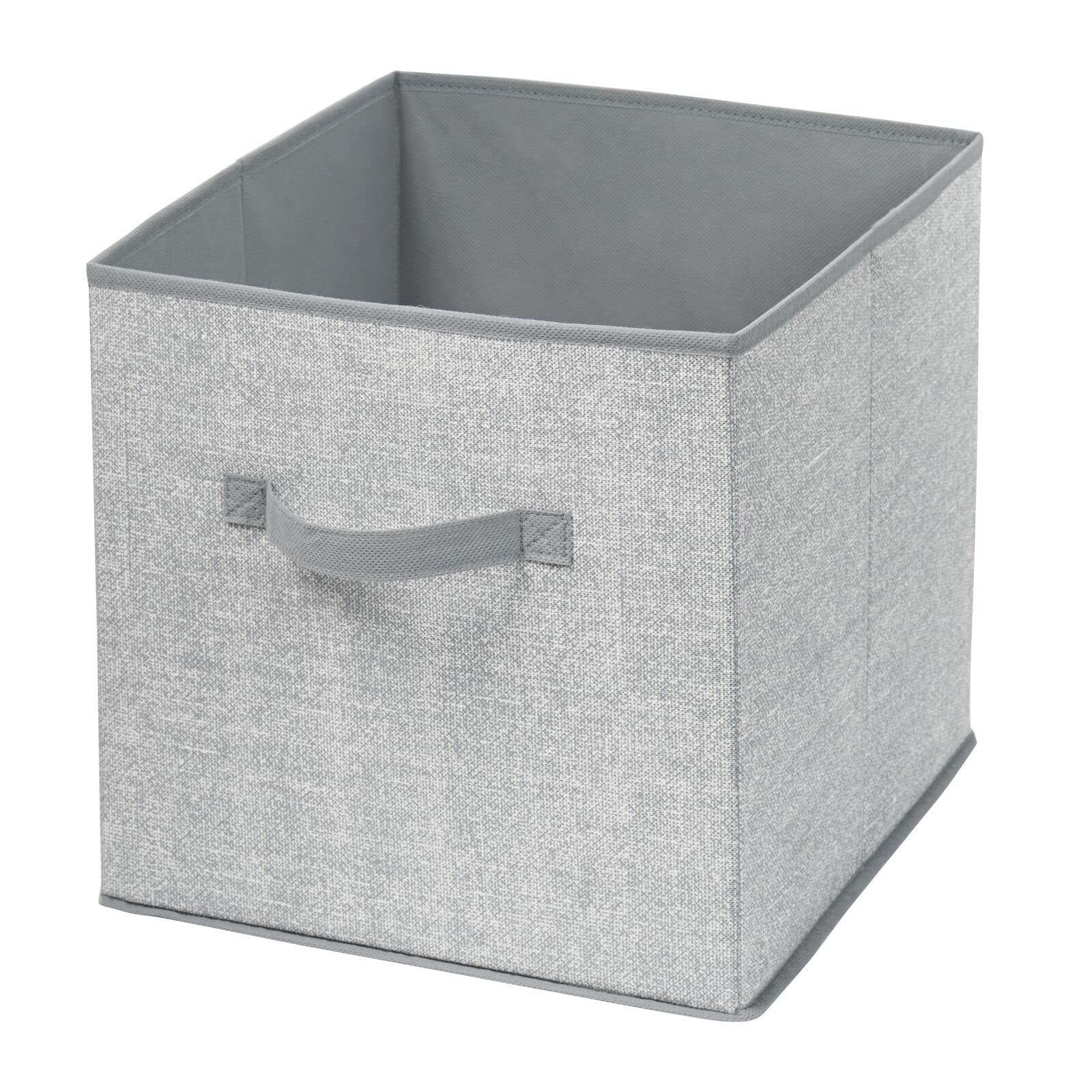 Soft Fabric Storage Bins with Handles for Nursery, Playroom & Closet - 8-Pack Gray Organizer Bins for Toys, Clothes, Diapers & Baby Essentials - Perfect for Cube Shelves & Furniture Storage Solutions