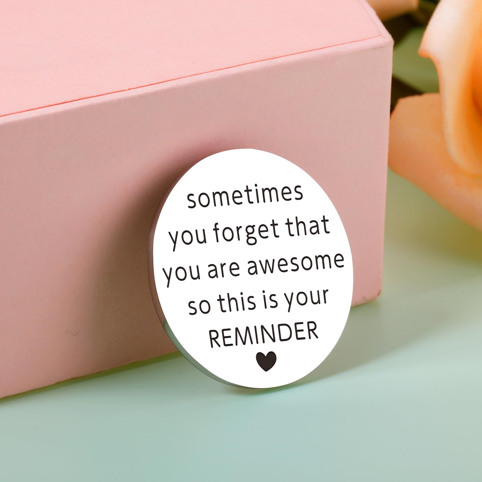 Cheer Up Gift for Women & Men - Pocket Hug Token, Stress Relief & Get Well Soon Present - Easter Basket Stuffers for Adults & Teens - Sentimental Gifts for Son, Daughter & Cancer Care - Perfect for Holidays, Recovery & Emotional Support