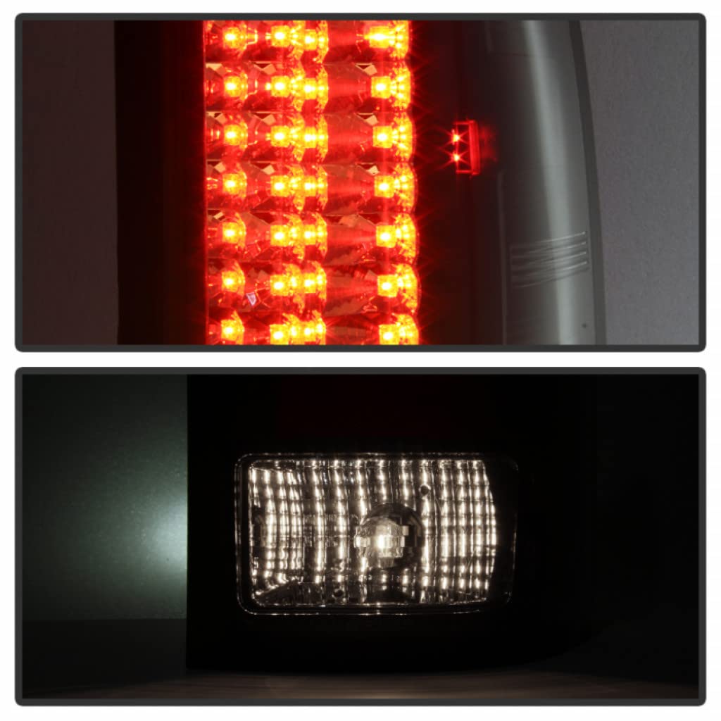 2007-2013 GMC Sierra 1500 LED Tail Lights Pair - Black Spyder Aftermarket Upgrade | 5014948 | Enhanced Visibility & Style for Night Driving & Off-Road Adventures