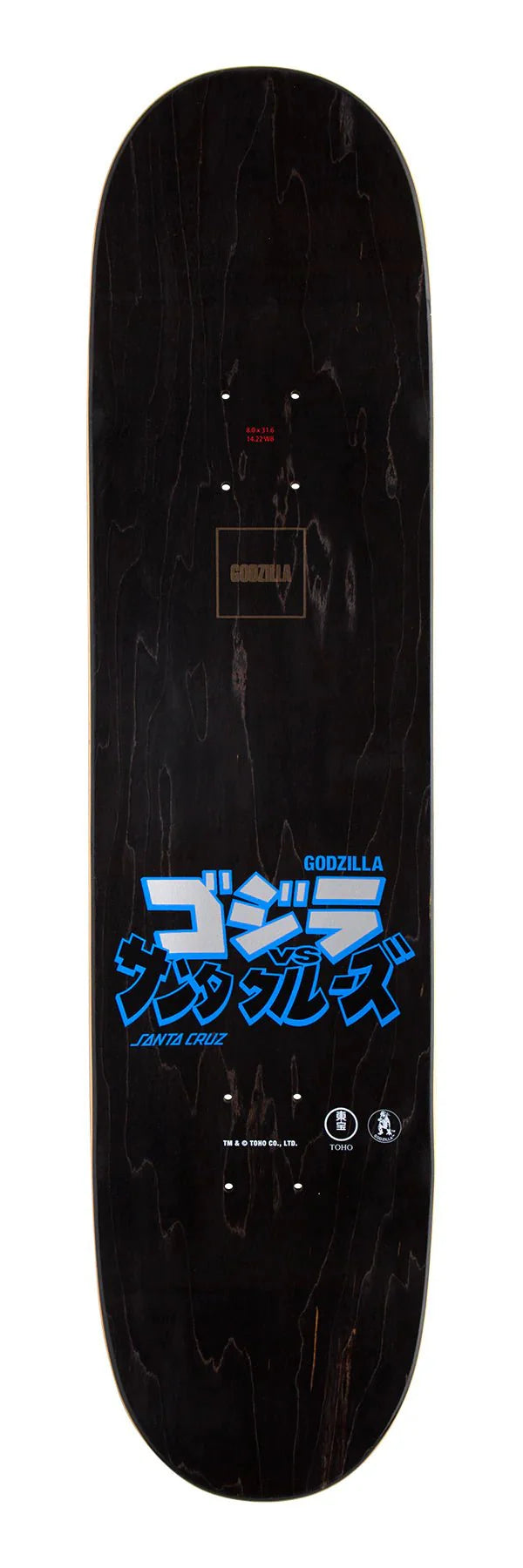 Santa Cruz Godzilla Mecha Skateboard Deck 8.0 Inch - Premium Skateboard for Street & Park Riding - Perfect for Skaters & Collectors