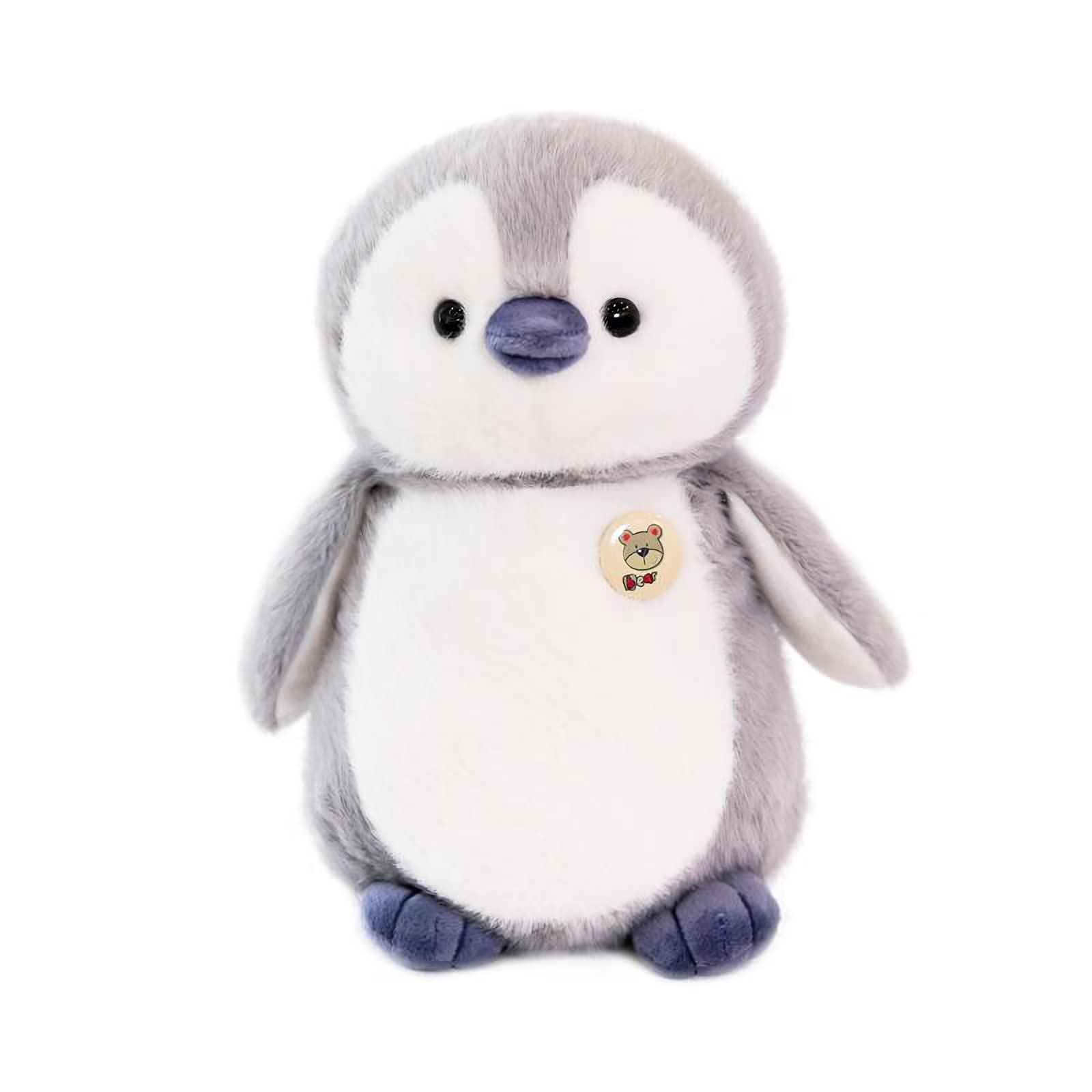Adorable 10-Inch Gray Penguin Stuffed Animal Plush Toy - Soft Cuddly Stuffed Penguin for Kids, Gifts & Nursery Decor | Perfect for Birthday Presents, Baby Shower Gifts & Bedtime Companions