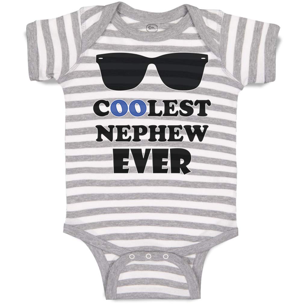 Custom Baby Bodysuit - Coolest Nephew Ever Funny Cotton Onesie for Boys & Girls | Perfect for Birthdays, Family Photos & Holiday Gifts