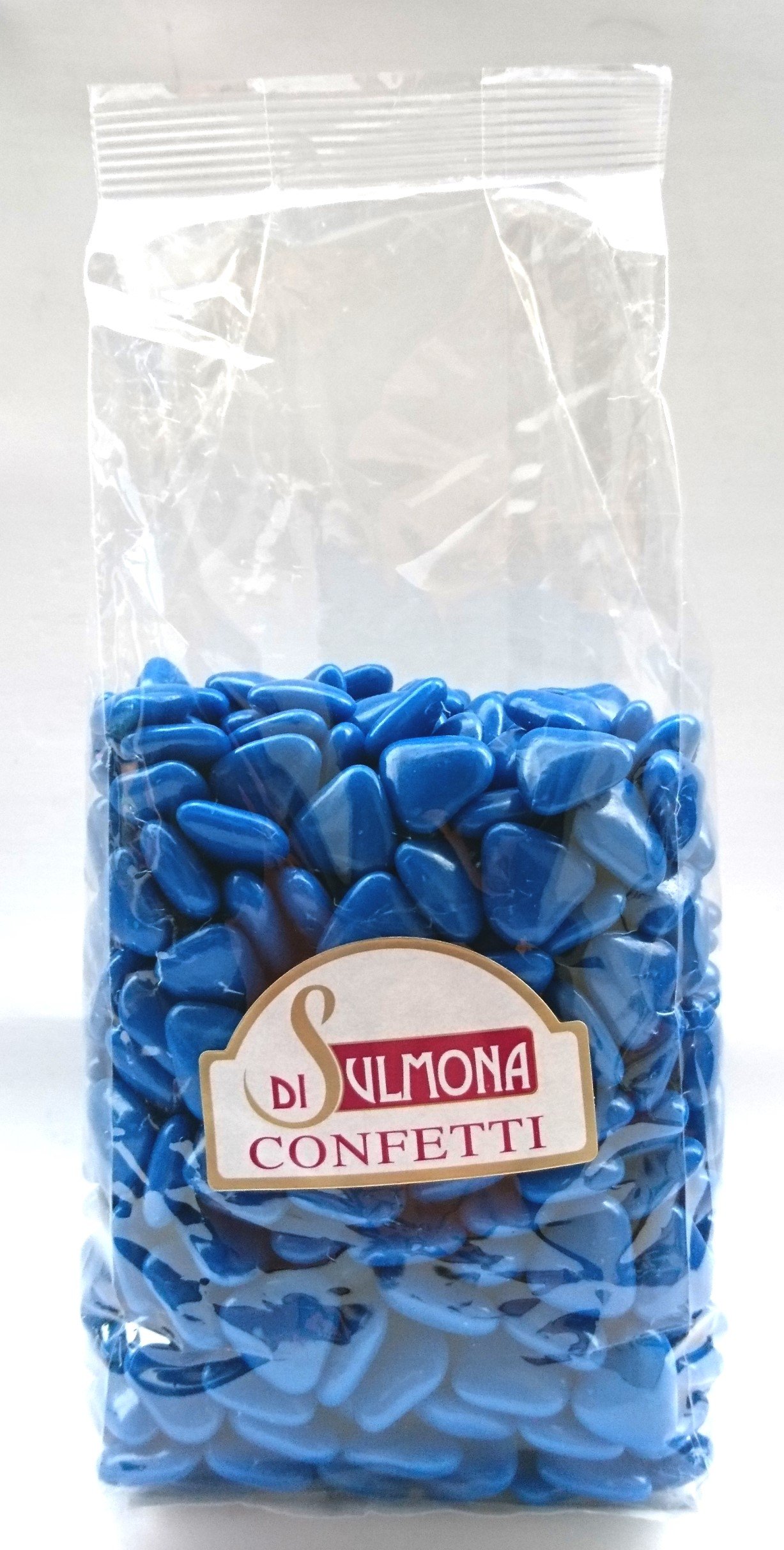 Sulmona Mini Chocolate Hearts Confetti - Blue, 1000g | Italian Wedding Favors, Party Decorations & Sweet Treats for Special Occasions