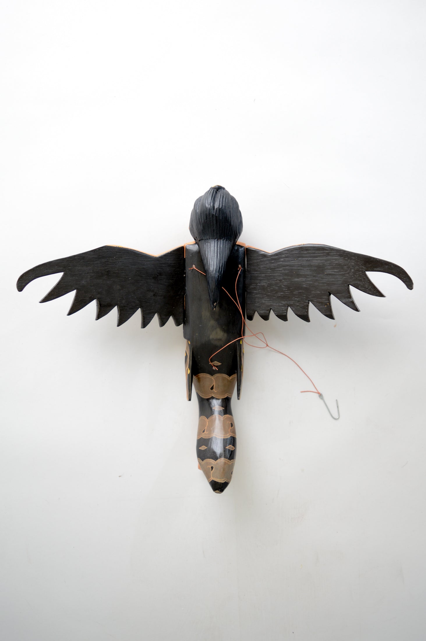 Dewi Sri Goddess Flying Angel Hand-Painted Statue - Indonesian Rice Goddess Sculpture for Home Altar & Spiritual Decor