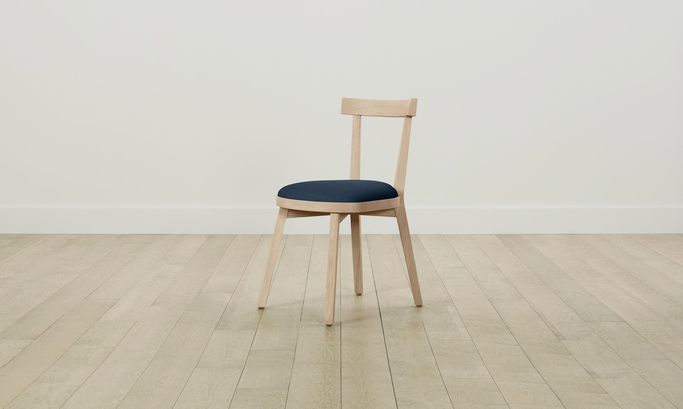 Allen Dining Chair - Performance Linen Weave Bay Fabric Upholstered Seat - Modern Kitchen & Dining Room Furniture for Home & Restaurant Use