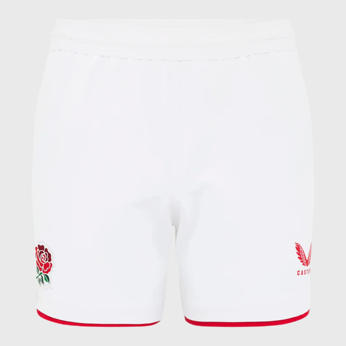 Castore England Home Rugby Shorts 2025/26 - Men's Breathable Athletic Shorts for Rugby Training & Match - Perfect for Sports, Gym & Casual Wear