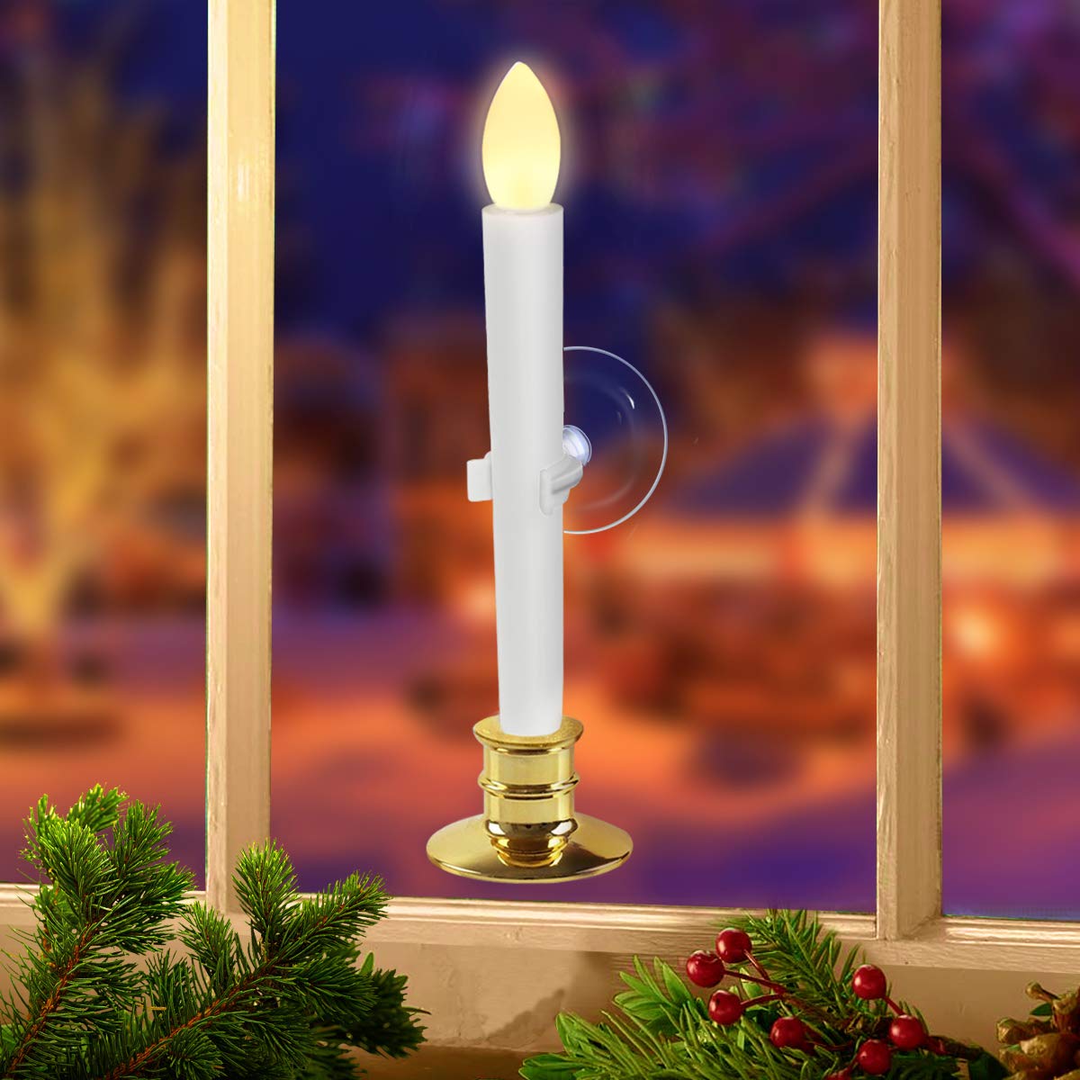10 Pack Flameless LED Candles with Remote - Battery Operated for Christmas Decor