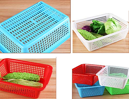 Sohapy Plastic Storage Baskets - 4 Pack Desk Organizer Bins for Classroom, Office, Closet & Shelves | Perfect for Teaching Supplies, Drawer Organization & Desktop Storage