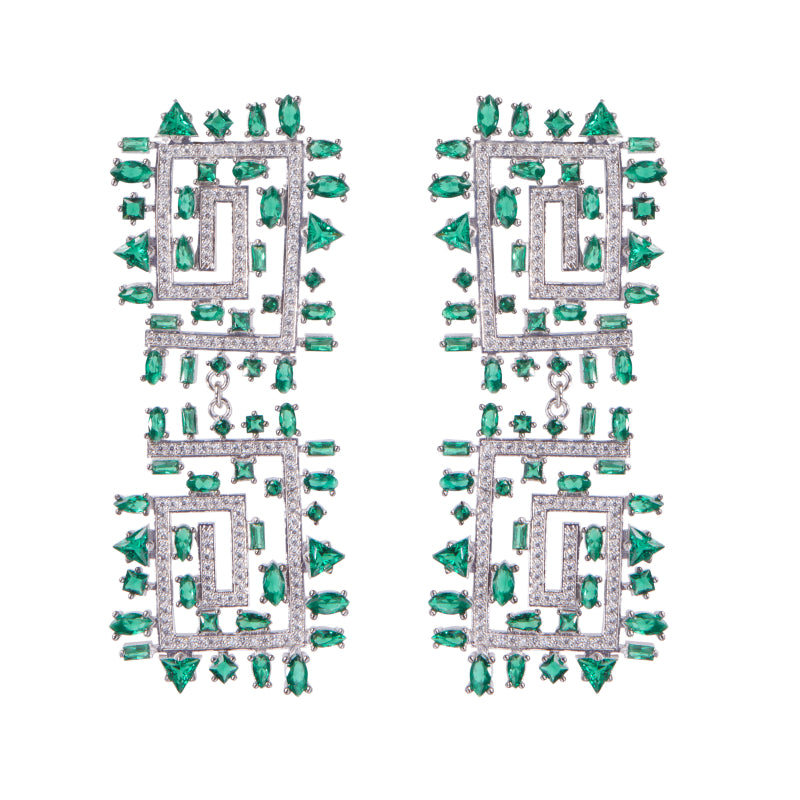 1920s Style Vintage Dangle Earrings for Women - Art Deco Inspired Jewelry - Perfect for Parties, Weddings & Retro Fashion