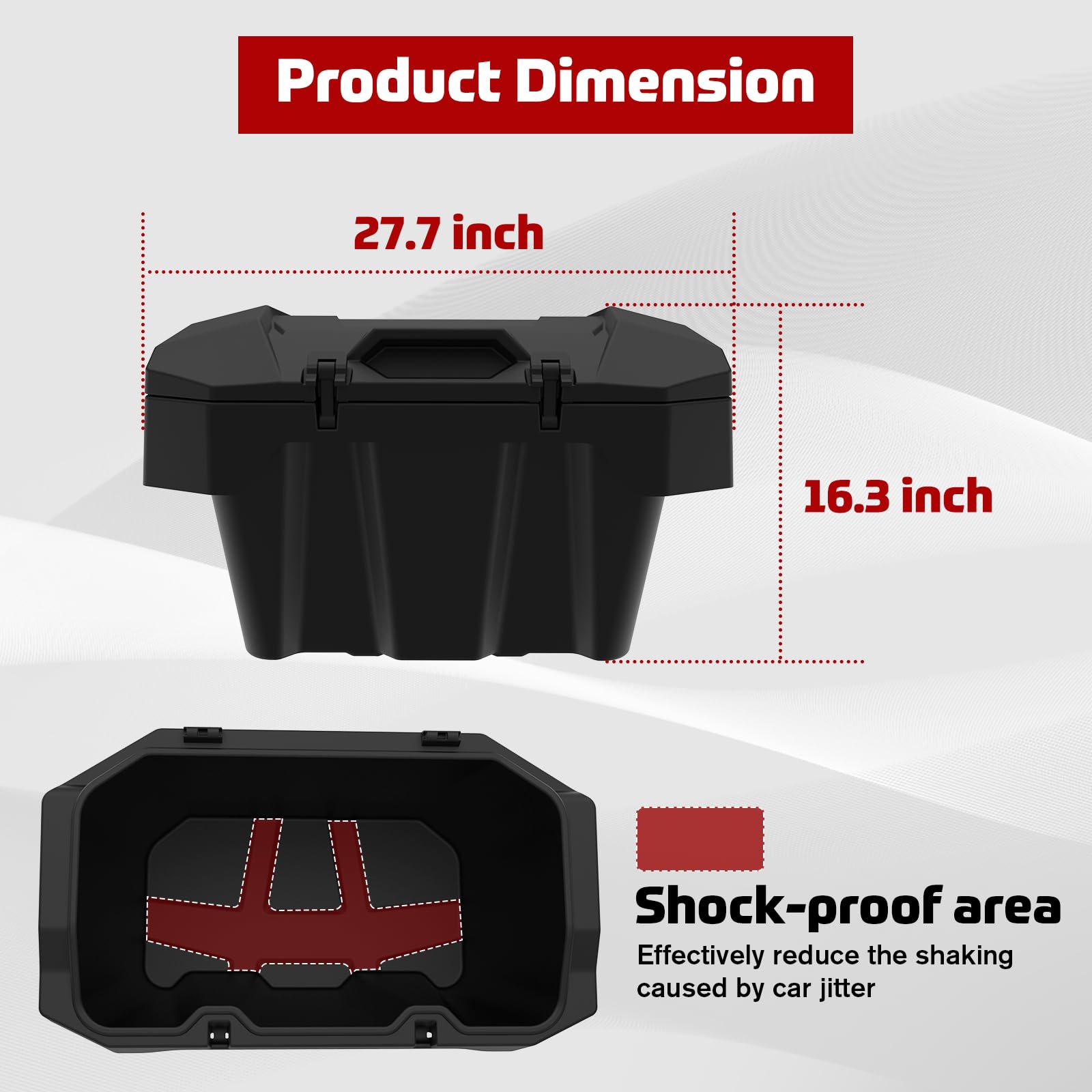 **2024 Polaris RZR XP 1000 Cargo Storage Box - 82 QT Waterproof Polypropylene Forward Cargo Bin | OEM #2889611 Replacement | Perfect for Off-Roading, Camping & Outdoor Adventures**