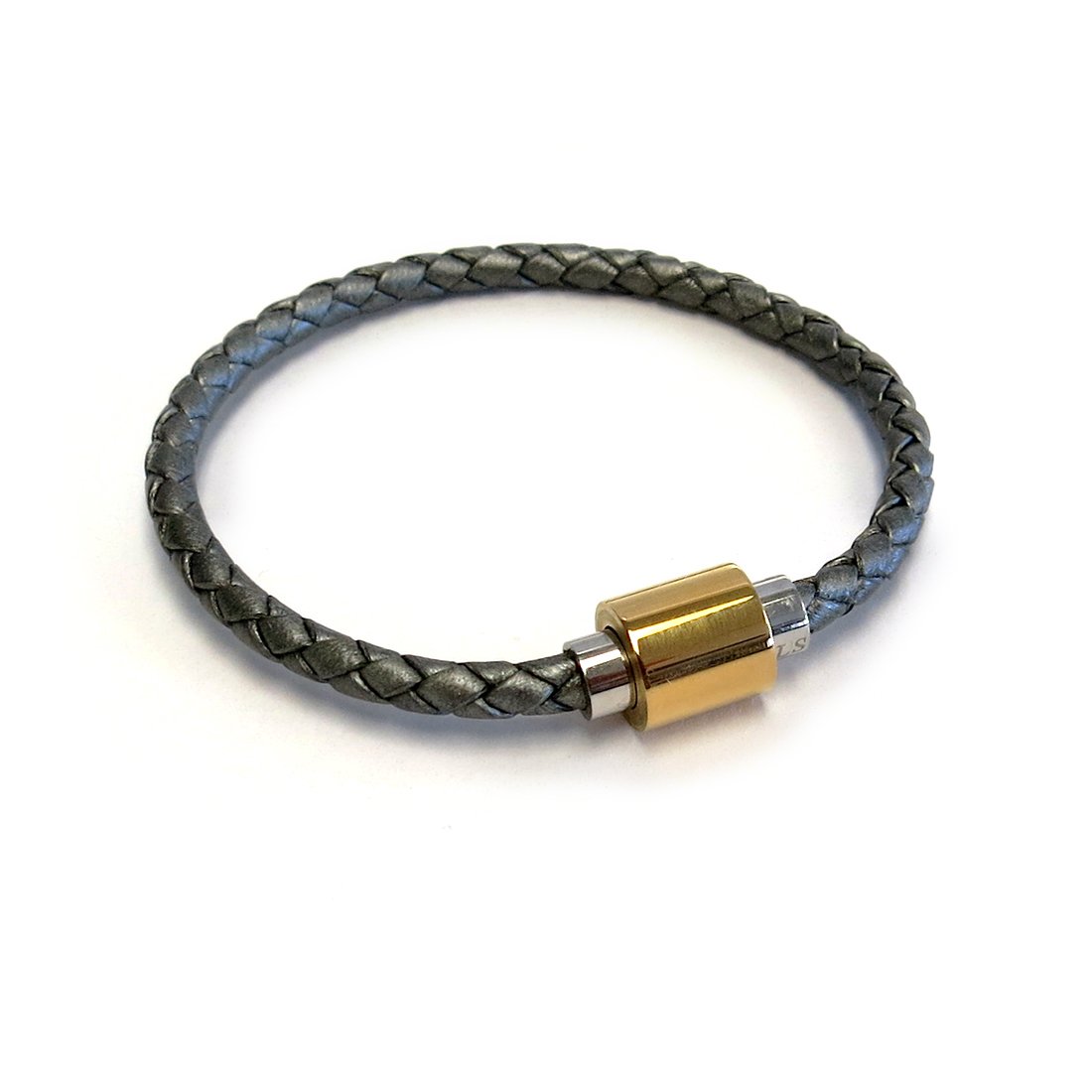 Stylish Two-Tone Leather Bracelets for Women - Magnetic Clasp Boho Wristbands - Handmade in USA - Perfect Layering Jewelry for Casual Outfits & Gift Giving