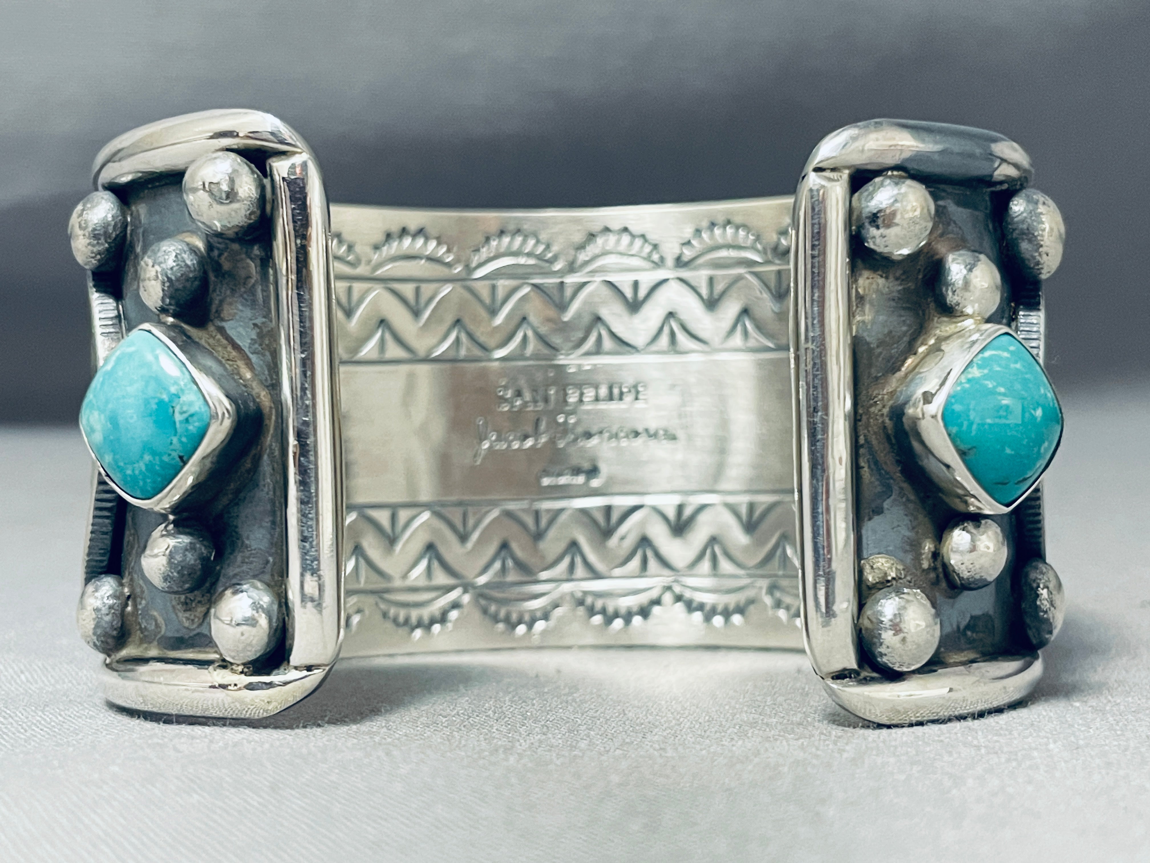 122 Gram Big Coin Native American Turquoise Sterling Silver Bracelet - Handmade Southwest Jewelry for Women, Boho Chic Accessories - Perfect for Festivals, Weddings & Everyday Wear