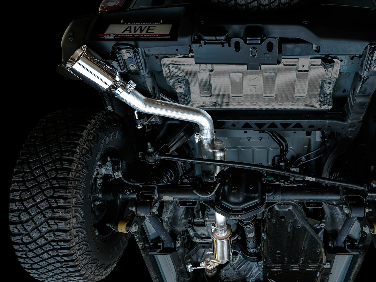 Ford Bronco AWE 0FG Catback Exhaust System with BashGuard™ - Single 5