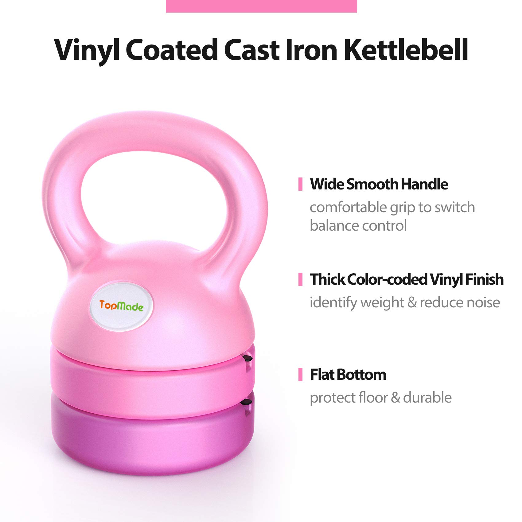 Adjustable Cast Iron Kettlebell Set - 5lb, 8lb, 9lb, 12lb Free Weights for Home Gym - Strength Training & Core Workouts - Perfect for Men & Women Fitness Enthusiasts - Ideal for CrossFit, HIIT, and Functional Training