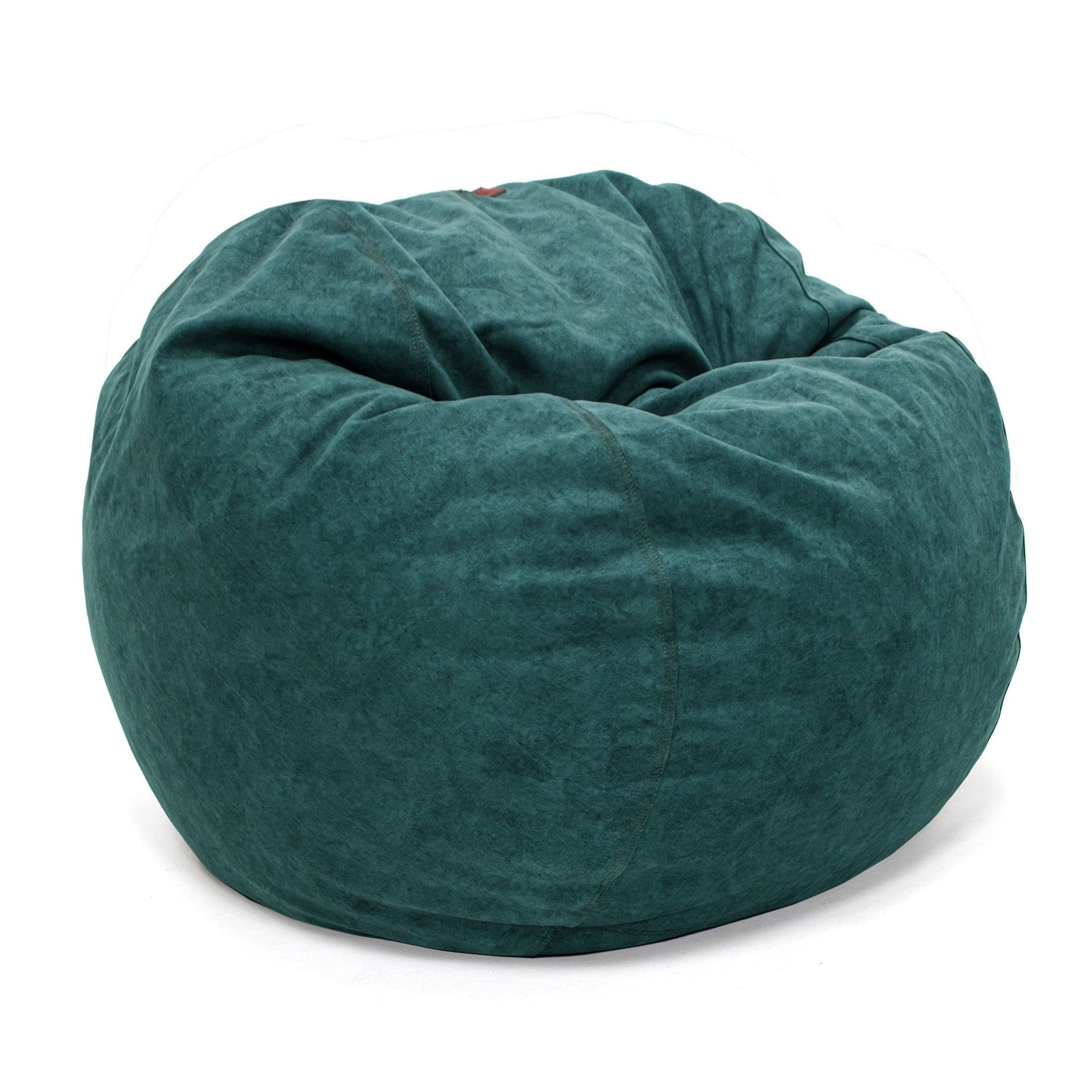 Premium Sueded Denim Bean Bag Chair - Queen Size for Adults & Teens - Perfect for Living Room, Bedroom, Dorm or Game Room Relaxation