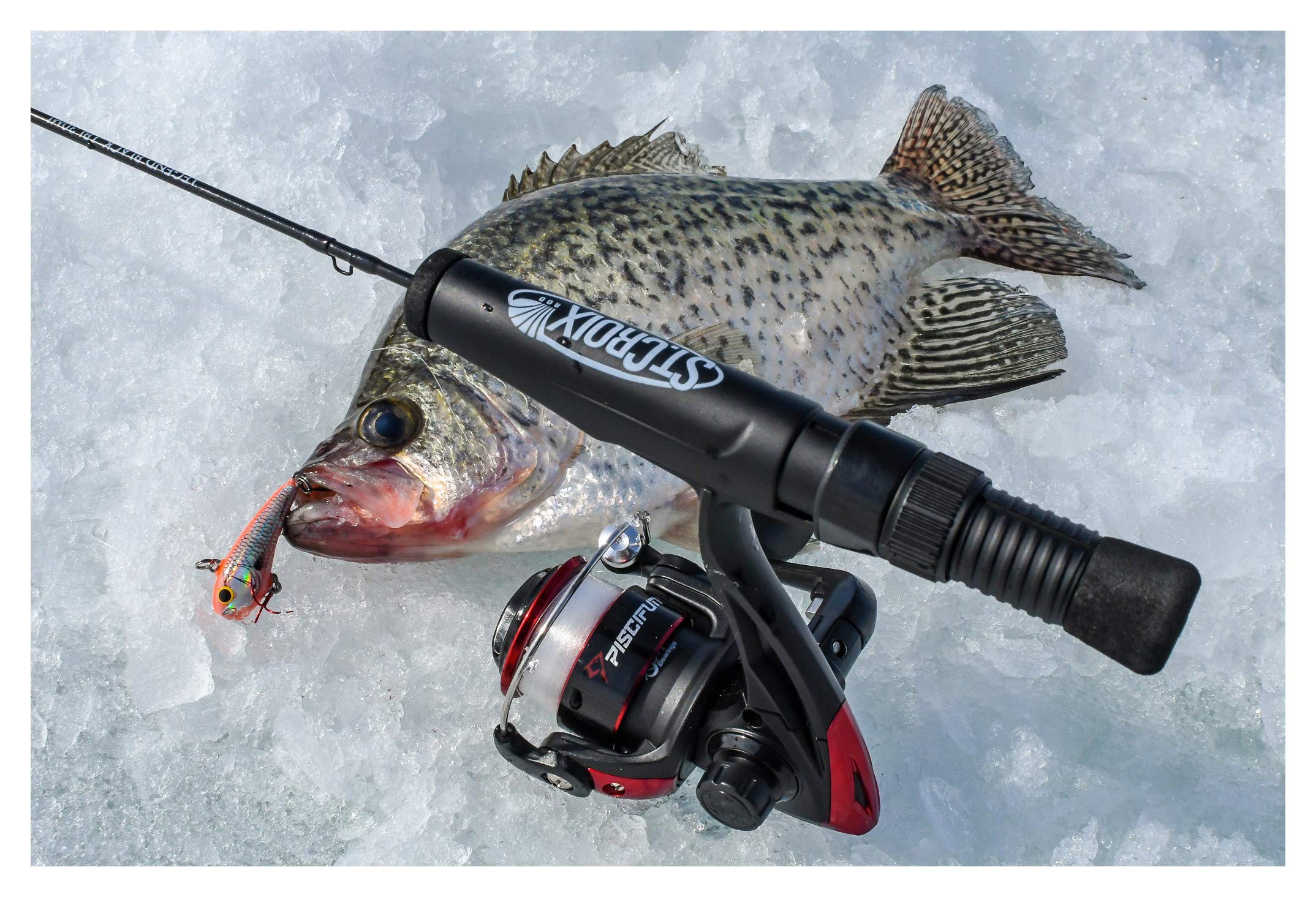 St. Croix Legend Black Ice Fishing Rod - Super Finesse, Black Anodized, High Performance Ice Fishing Rod for Panfish, Walleye & Trout - Perfect for Ice Fishing Adventures & Winter Angling
