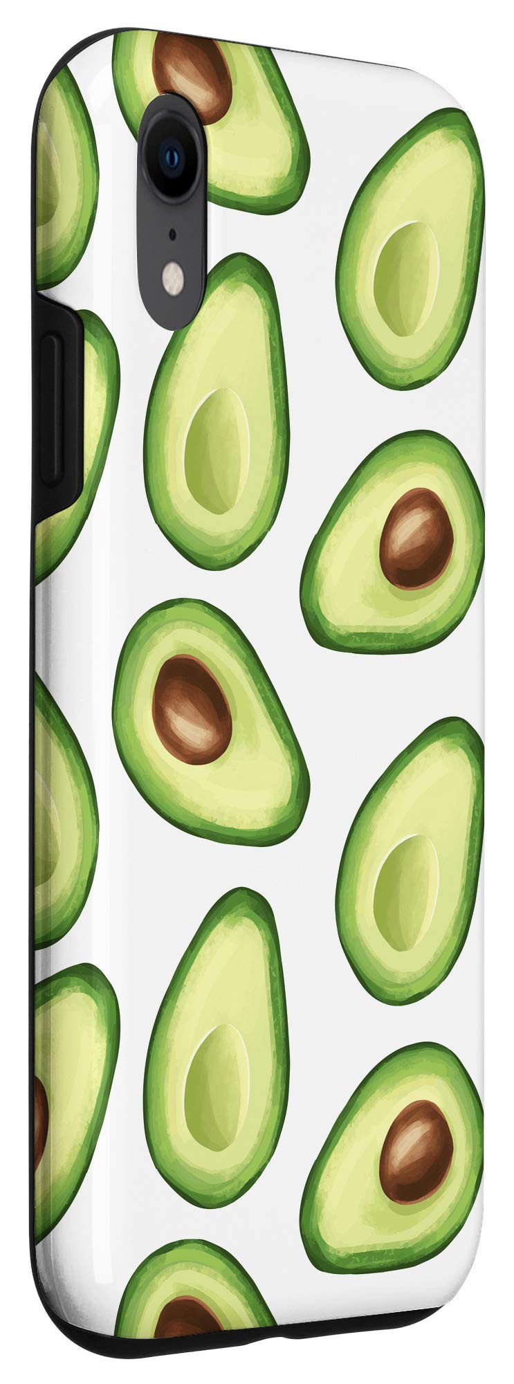 Premium iPhone XR Phone Case - Avocado White & Green Design - Slim Protective Cover for Everyday Use, Work & Travel