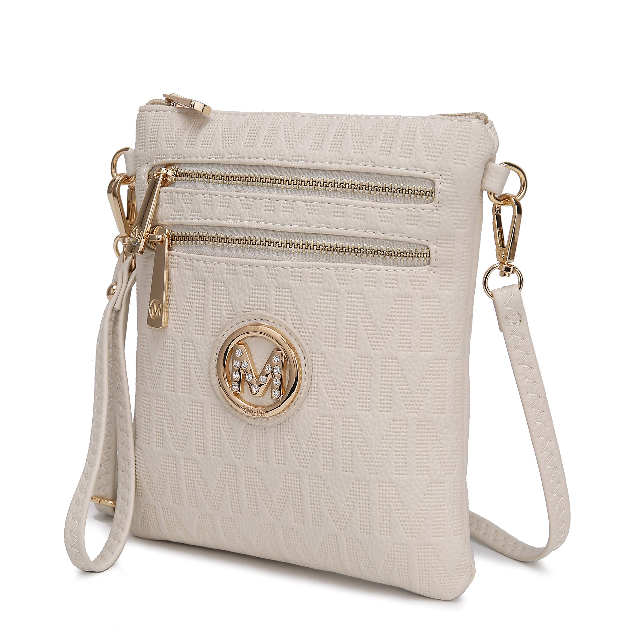 MKF Women's Crossbody Bag - PU Leather Shoulder Purse for Daily Use & Travel