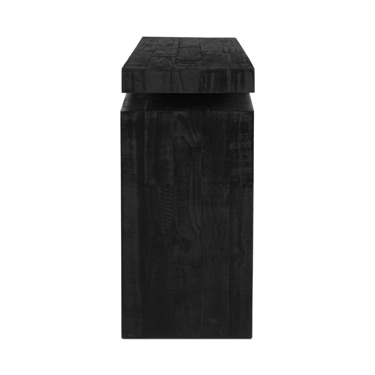 Alaric 94-Inch Aged Black Console Table - Elegant Entryway & Hallway Furniture for Home Decor