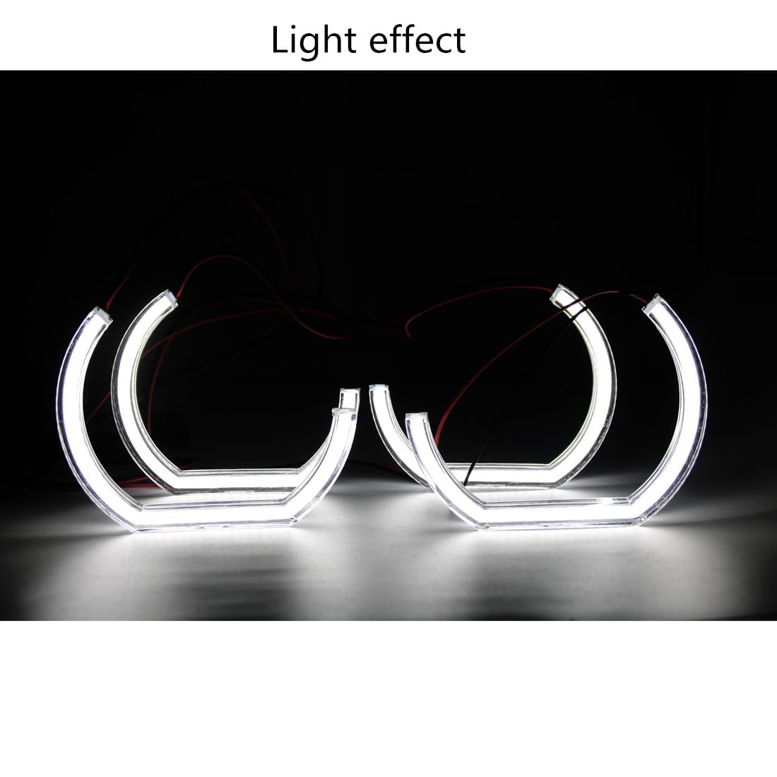 BMW 3 Series E90 E92 E93 M3 Angel Eyes Headlights - DTM Style LED Daytime Running Lights for Enhanced Visibility