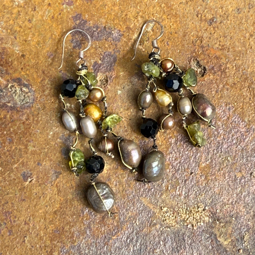 Elegant Sterling Silver Pearl & Peridot Earrings for Women | Dainty Jewelry Gift for Birthday, Anniversary & Special Occasions