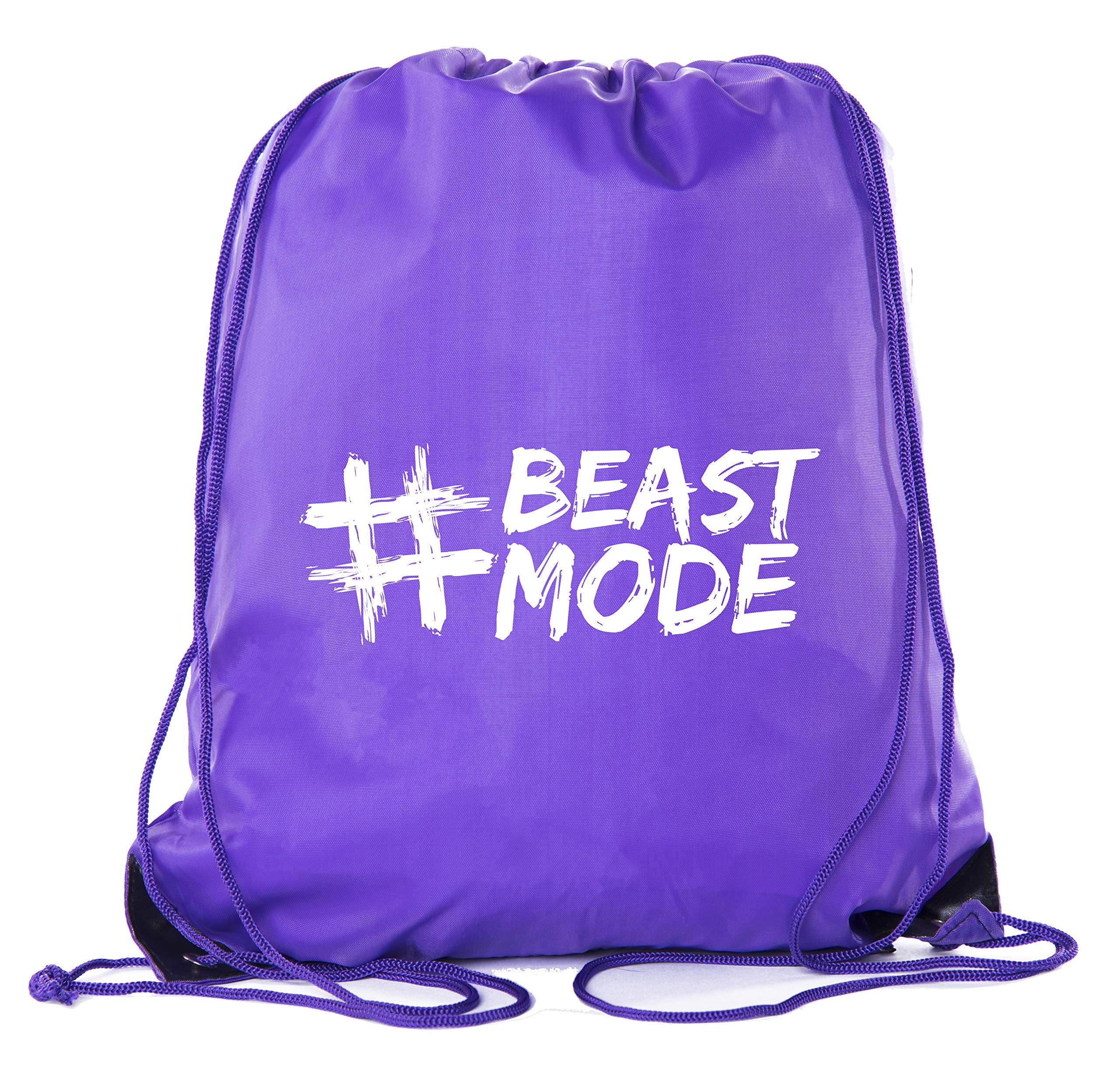 Motivational Gym Quote Drawstring Backpacks - Inspirational Fitness Bags for Workout & Training - Perfect for Gym, Running, Yoga & Sports Activities