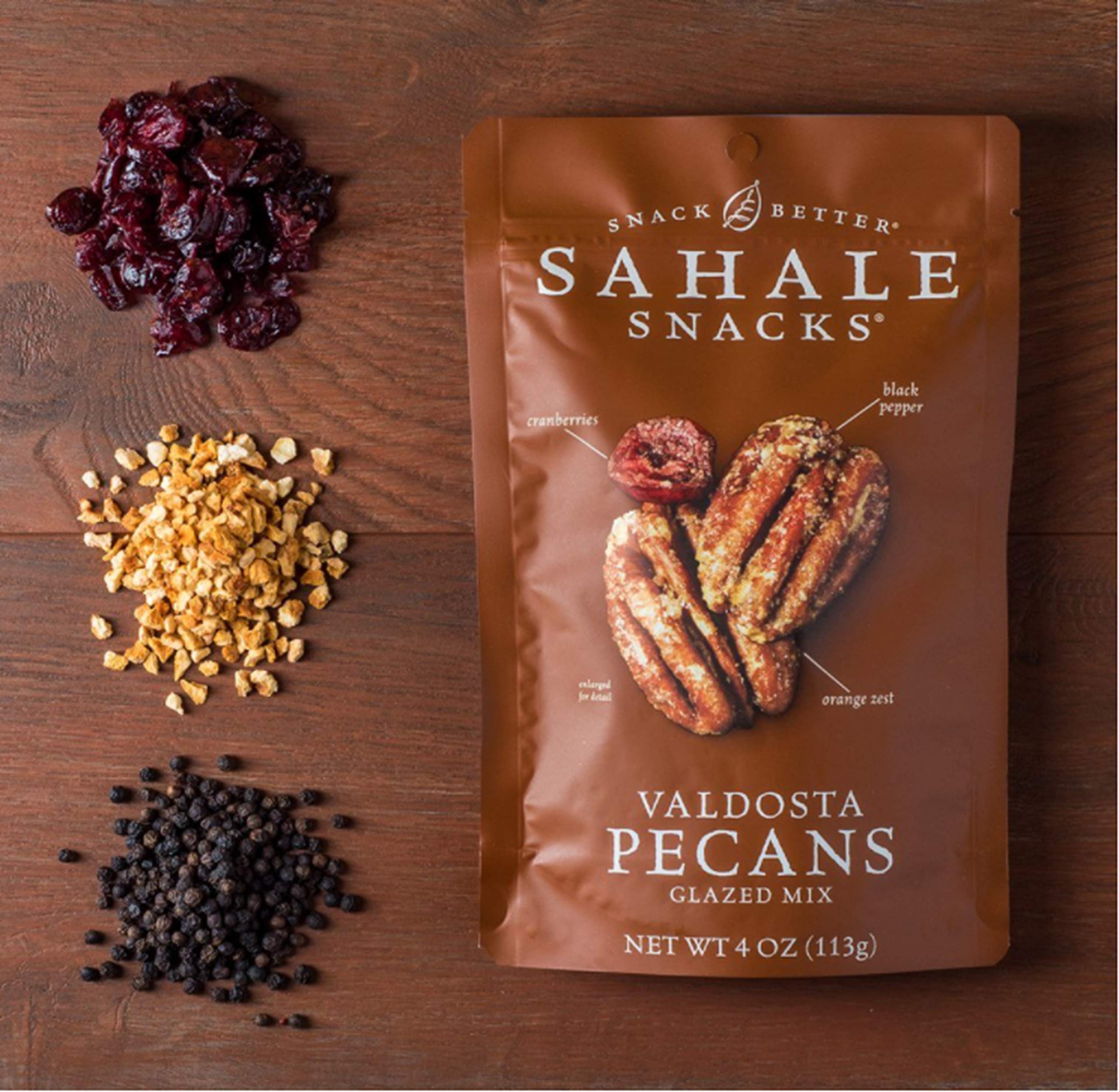 Sahale Snacks Valdosta Pecans - Gluten Free Roasted Pecans with Sea Salt, 4oz Bag | Healthy Snacks for Office, Travel & Hiking | Premium Nut Snack for Gifts & Parties