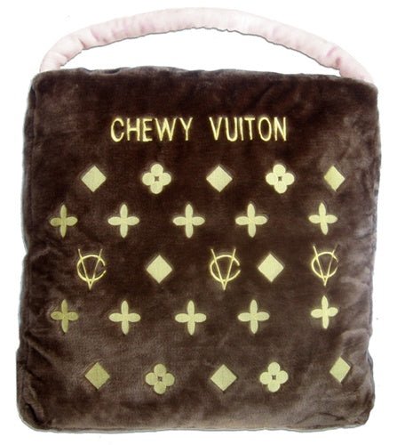 Louis Vuitton Inspired Brown Chewy Dog Bed - Durable & Comfortable Pet Bed for Small to Medium Dogs - Perfect for Crates, Living Rooms & Bedrooms