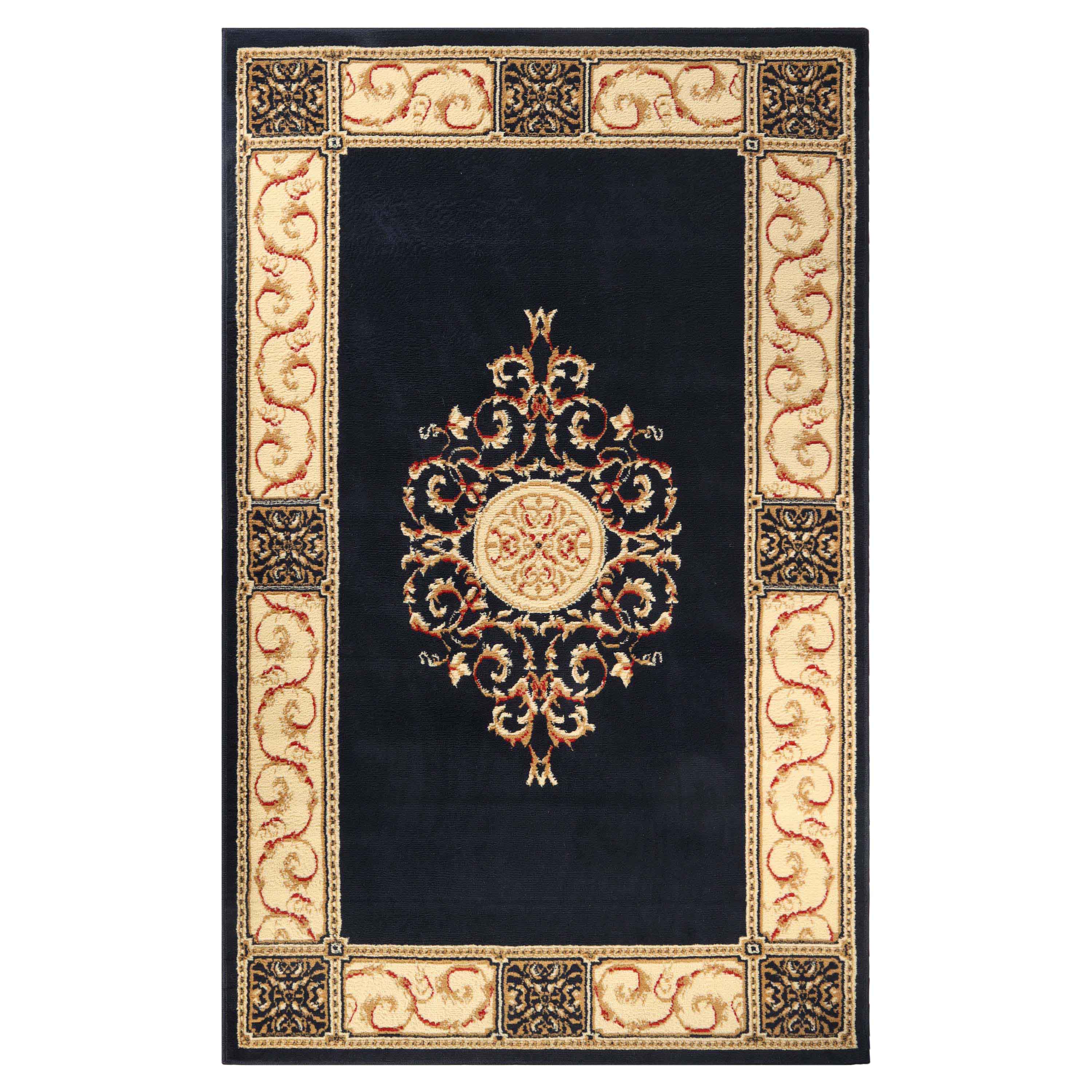 Large Medallion Modern Bohemian Indoor Area Rug or Runner - Perfect for Living Room, Bedroom, and Hallway Decor
