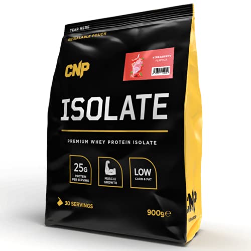 CNP Professional Pro Isolate Premium Whey Protein Powder - 900g (30 Servings) Strawberry Flavor for Muscle Recovery & Post-Workout Nutrition
