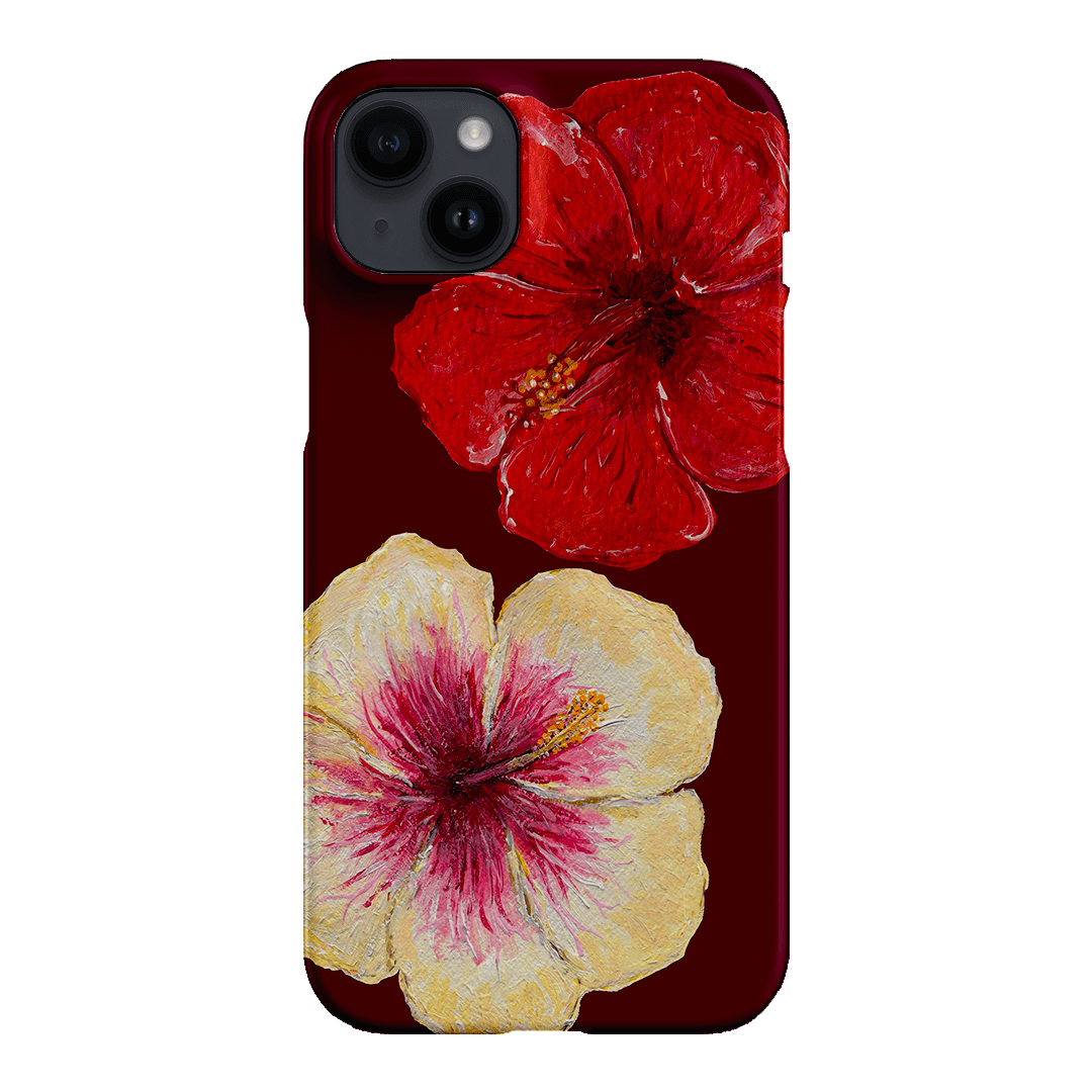 Premium Hibiscus Flower Phone Case - Durable Protective Cover for iPhone & Samsung - Tropical Floral Design for Beach, Vacation & Summer Style