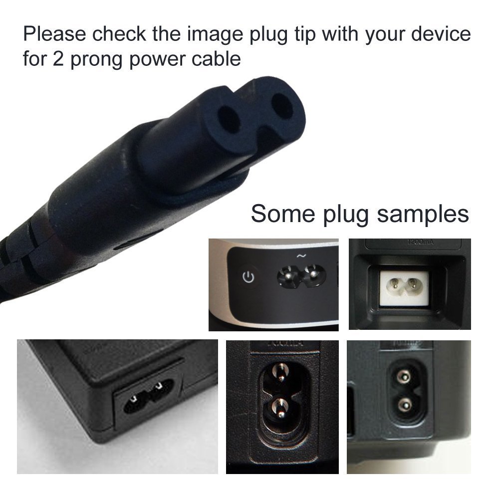 Universal AC Power Adapter Cable for Sony Playstation PS2/PS3/PSP/PS4, LED LCD TV, Printer, DVD Player & Laptop Charger - Compatible with Multiple Devices for Home & Office Use - by Honglei