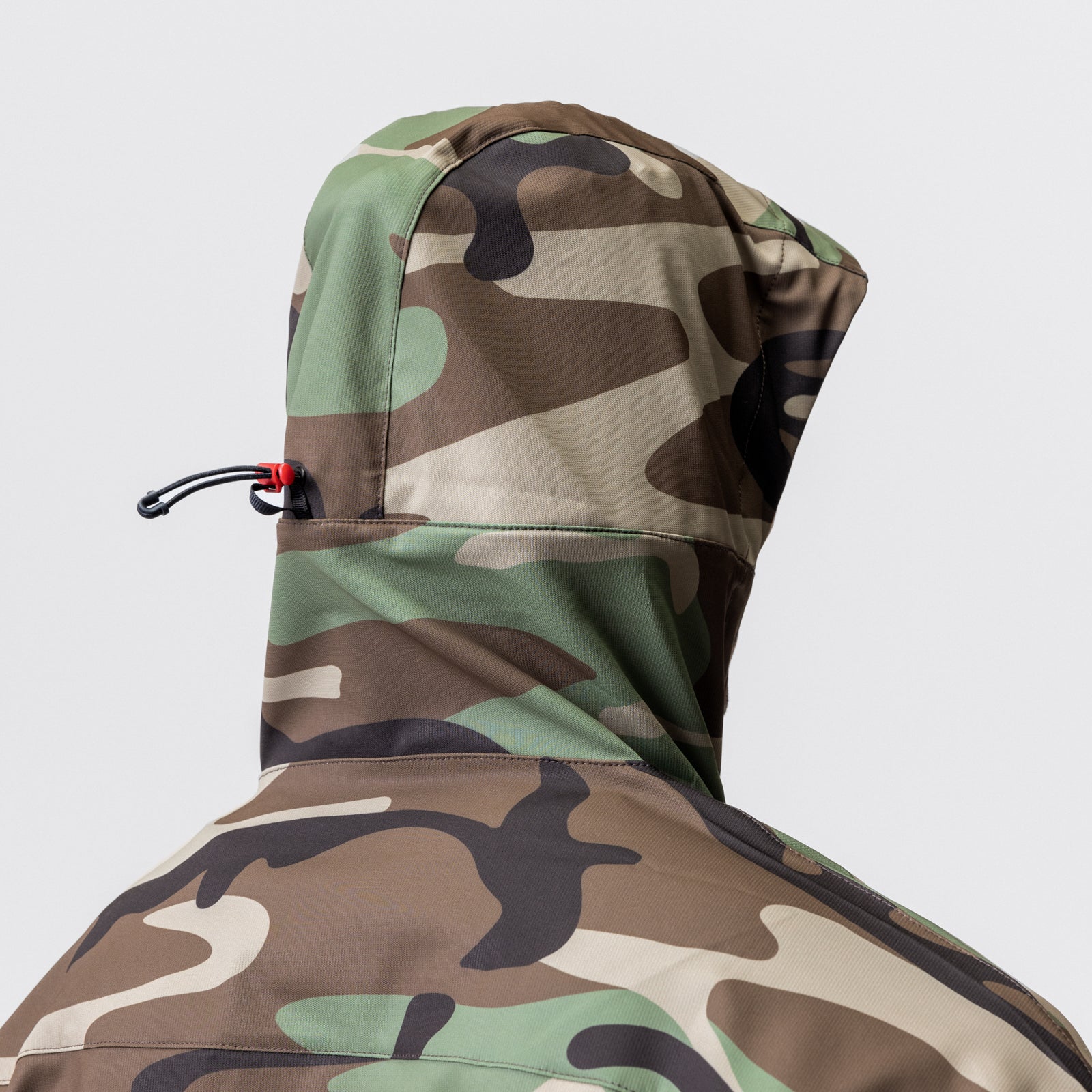 Weather-Ready Anorak Jacket - Waterproof Windproof Outdoor Jacket in Woodland Camo for Hiking, Camping & Hunting | Men's Lightweight Raincoat