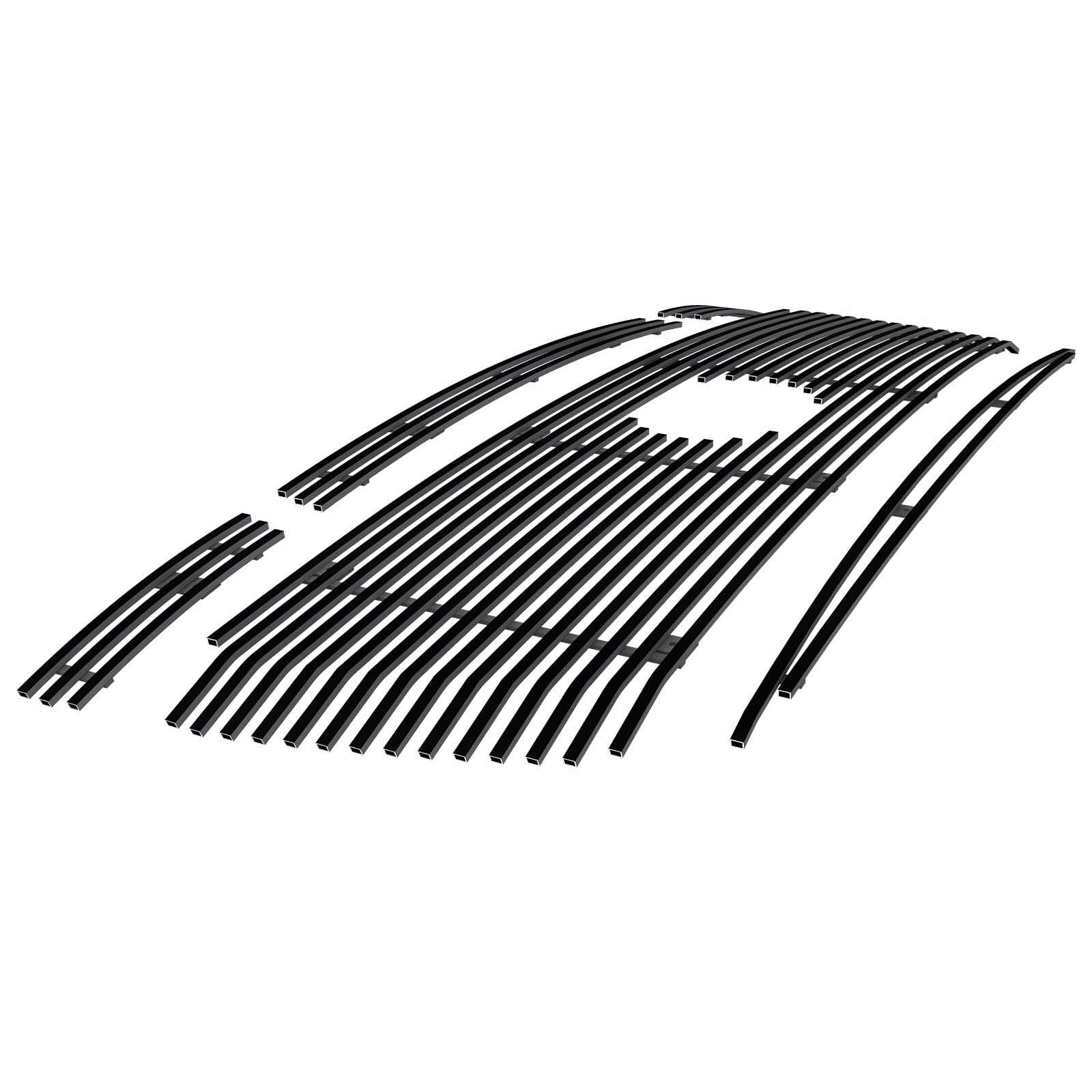 APS Compatible with Toyota Tundra 2010-2013 Black Billet Front Grill Grille Insert Combo - Upper & Lower Bumper Replacement (Part #T61060H) - Perfect for Off-Roading & Truck Customization