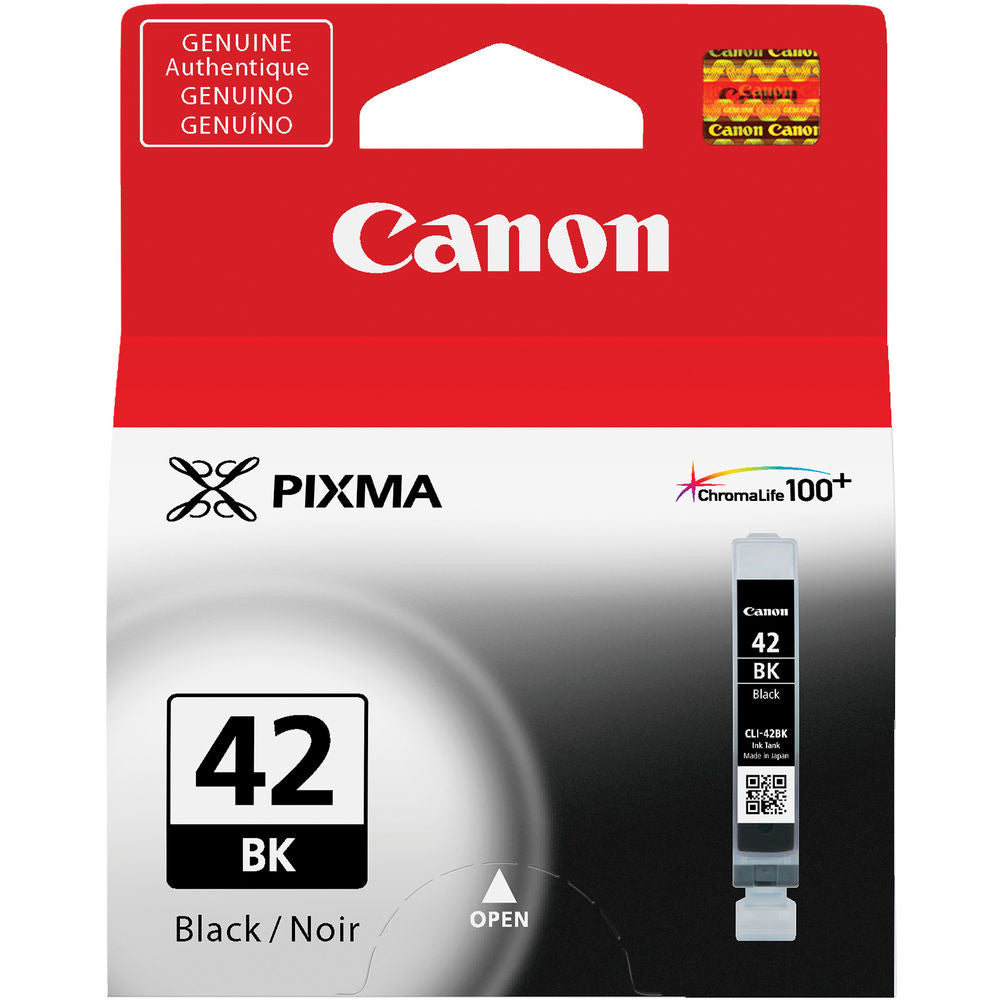 Canon CLI 42 Black (BK) Ink Cartridge for Pixma PRO 100 Printer - High-Quality Photo Printing for Professional Photographers & Home Offices