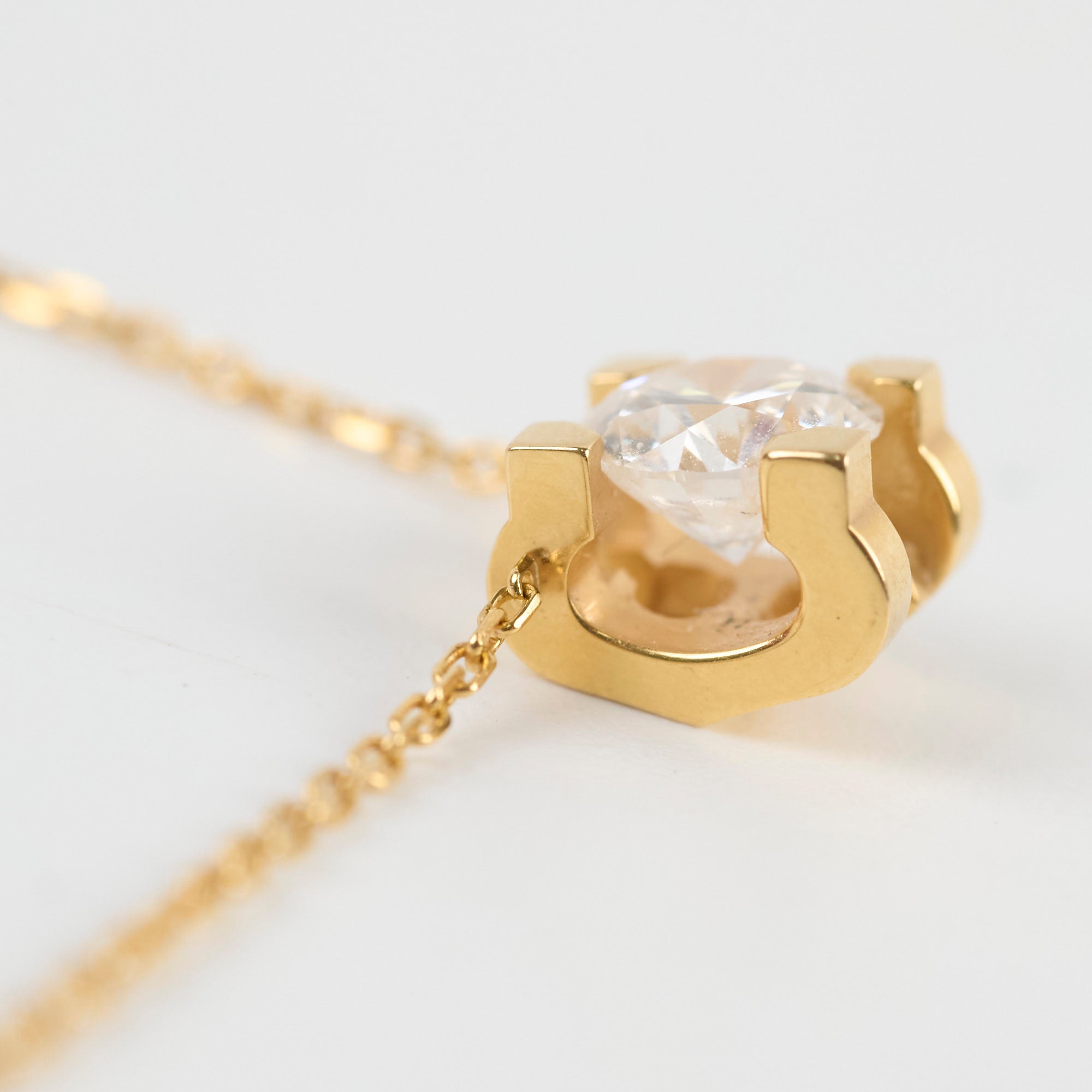 Cartier C De Diamond Necklace 18K Yellow Gold Pendant for Women - Elegant Jewelry Gift for Anniversary, Birthday & Special Occasions
