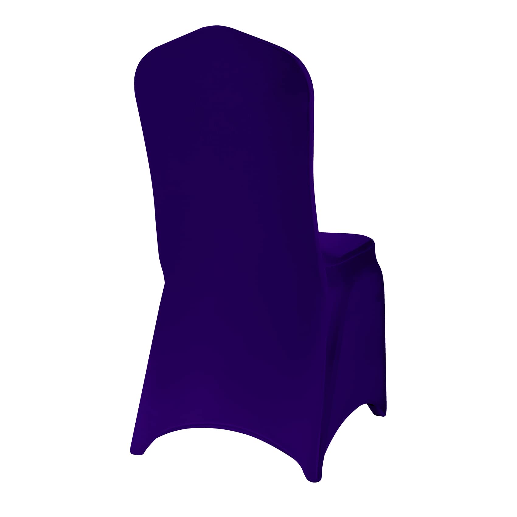 12PCS Stretch Spandex Chair Covers - Washable & Removable Elastic Chair Protectors for Living Room, Party, Banquet, Wedding, Hotel (Purple) - Perfect for Home Decor & Event Seating
