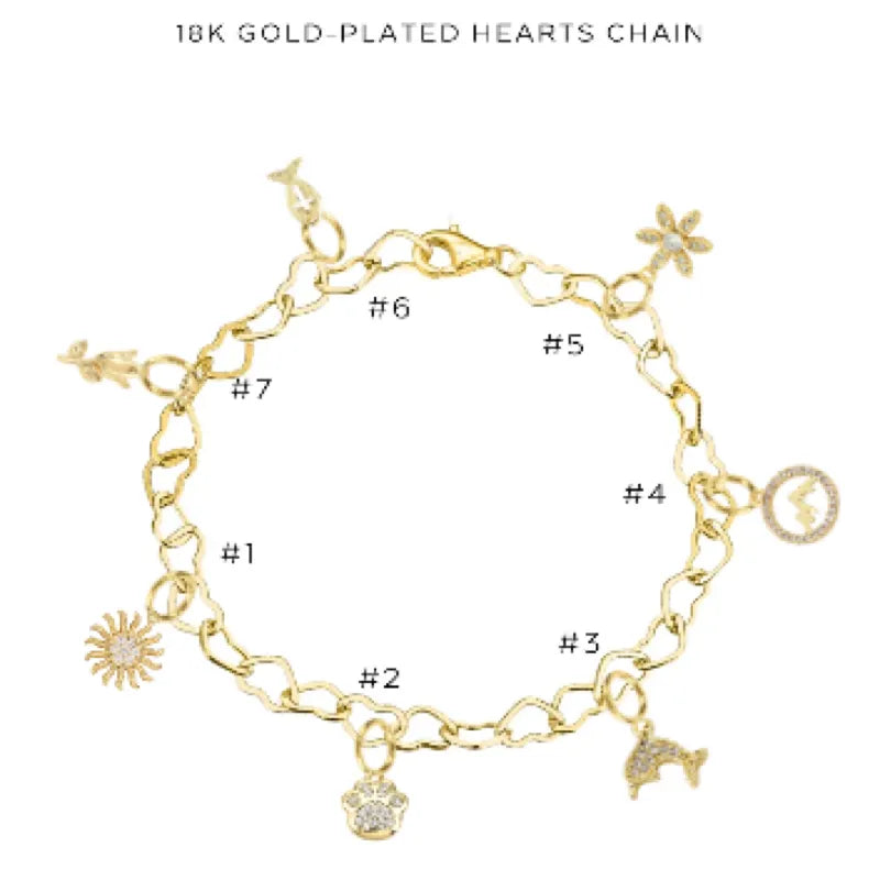 Charm Bracelet with Assorted Charms - Elegant Adjustable Jewelry for Women - Perfect for Gifts, Parties & Everyday Wear