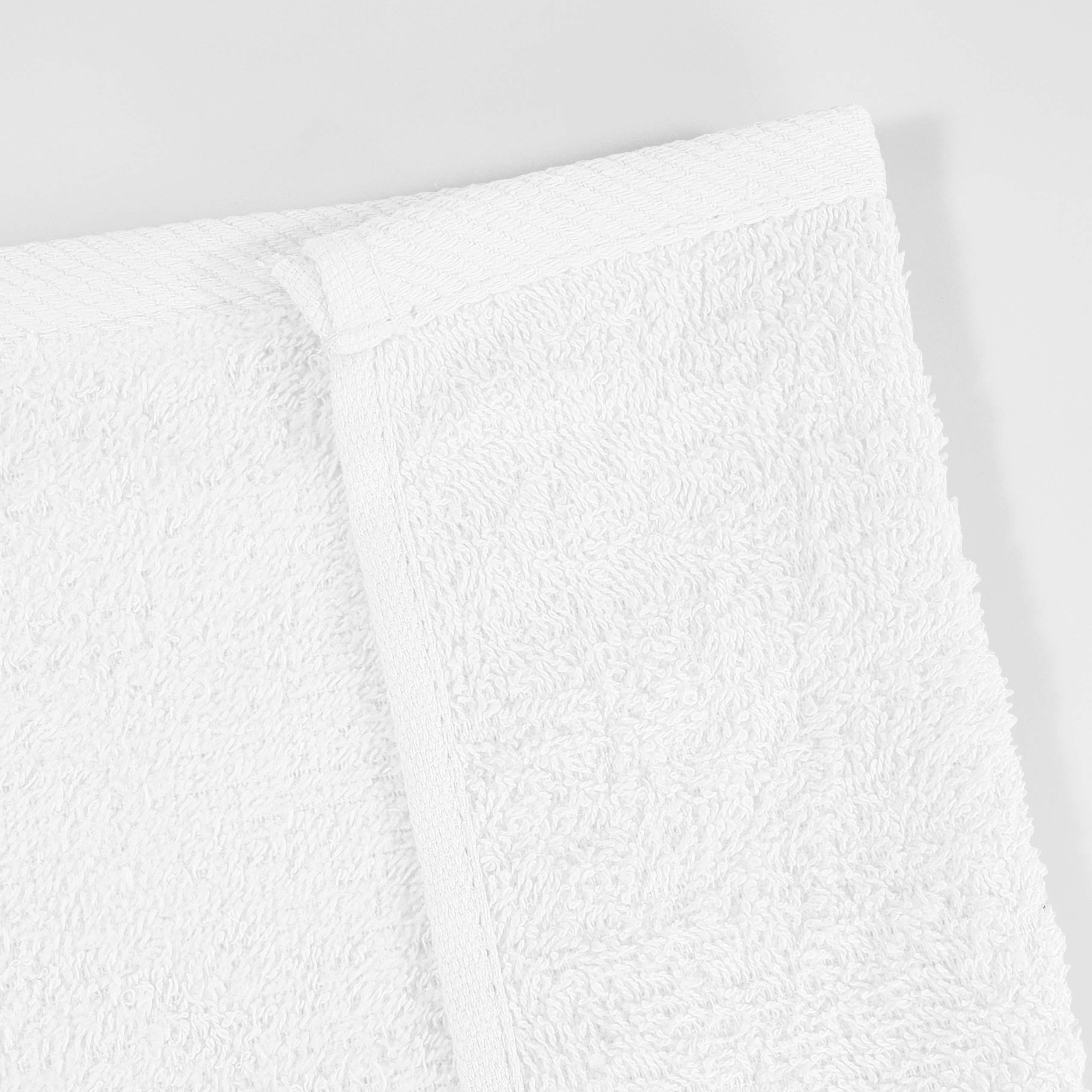 10 Pack Velour Hand Towels - Soft & Absorbent Luxury Towels for Bath, Spa, Gym & Travel - Bulk Set of 10 Hemmed ToteBagFactory Towels